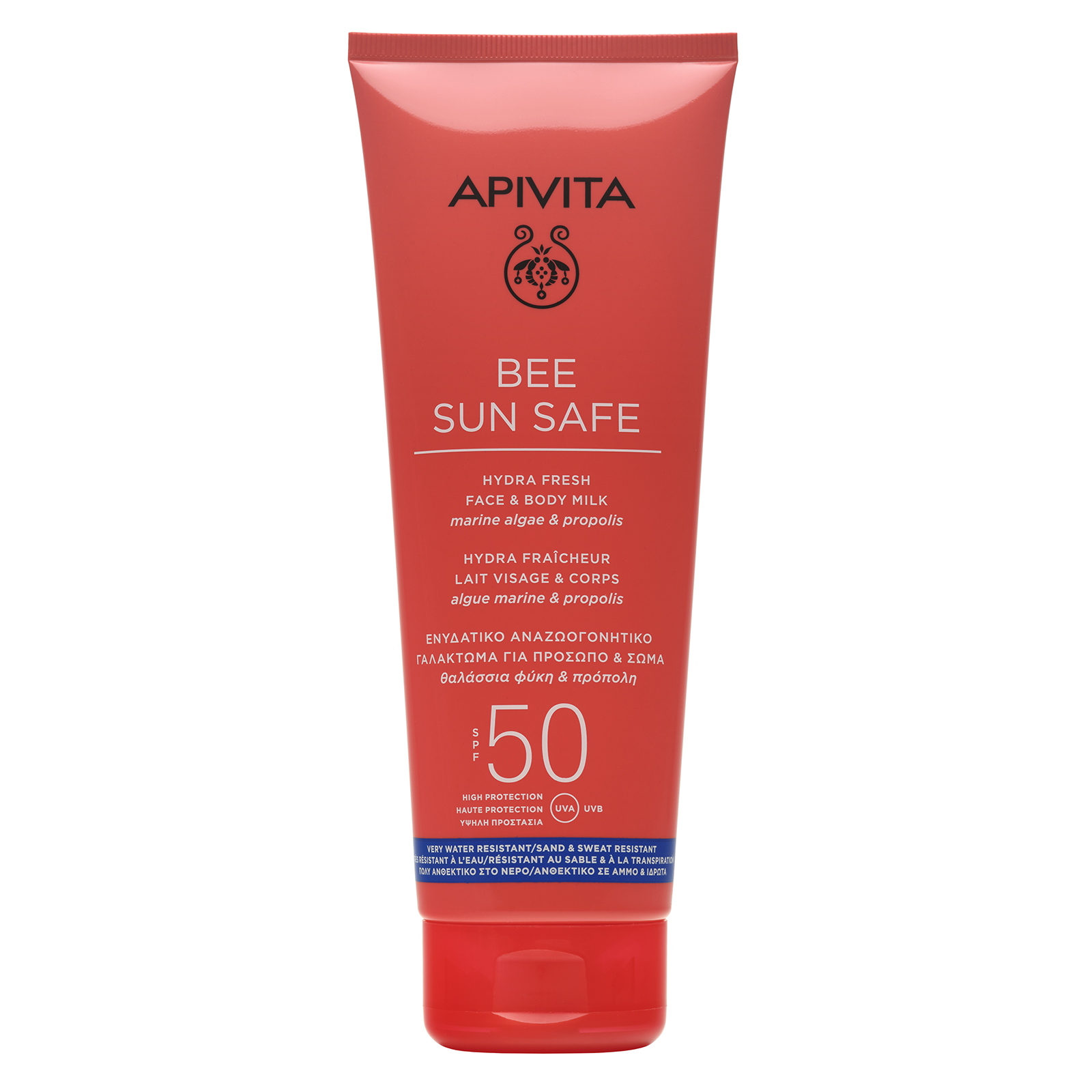 APIVITA BEE SUN SAFE HYDRA FRESH FACE AND BODY MILK SPF50 200ML