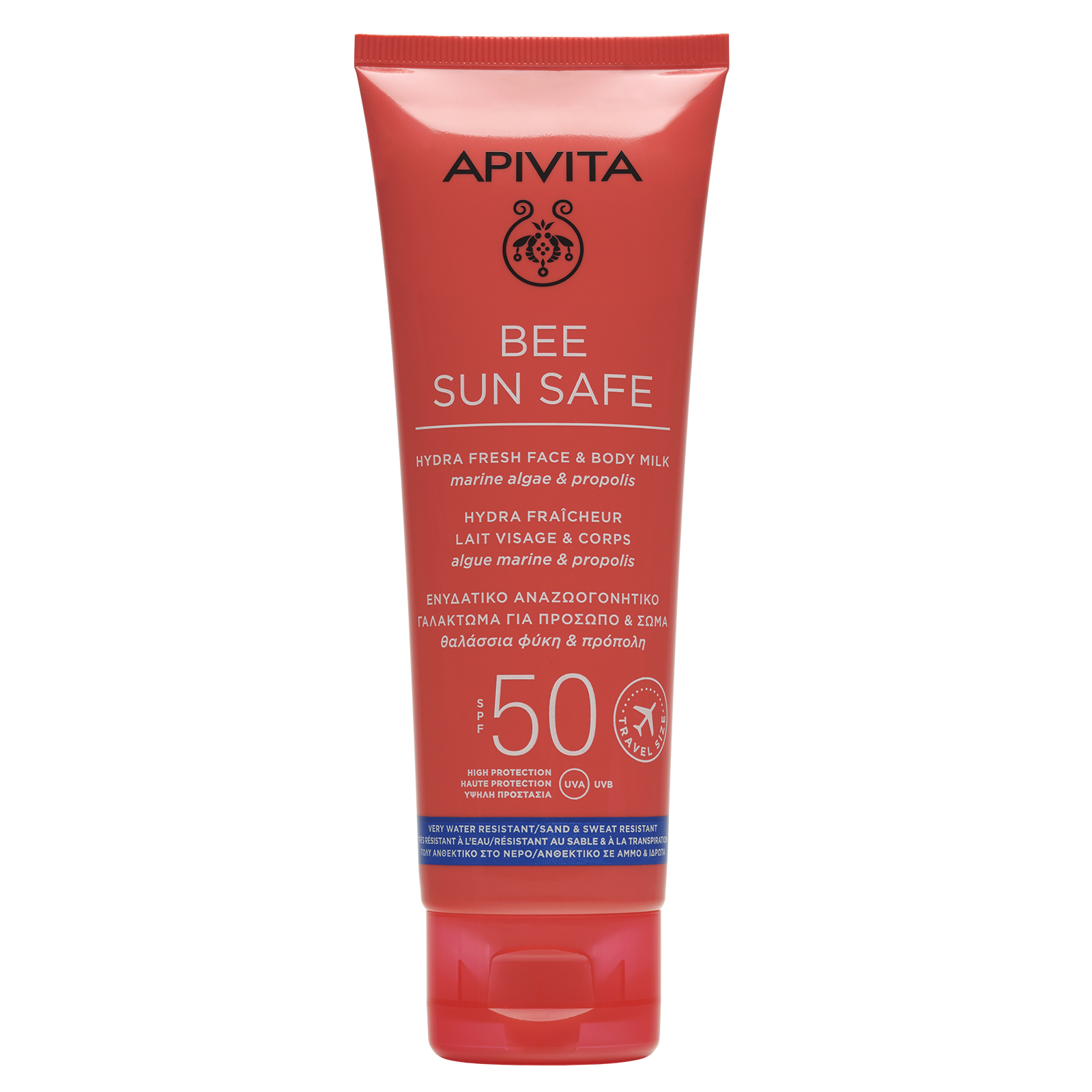 APIVITA BEE SUN SAFE HYDRA FRESH FACE AND BODY MILK SPF50 100ML