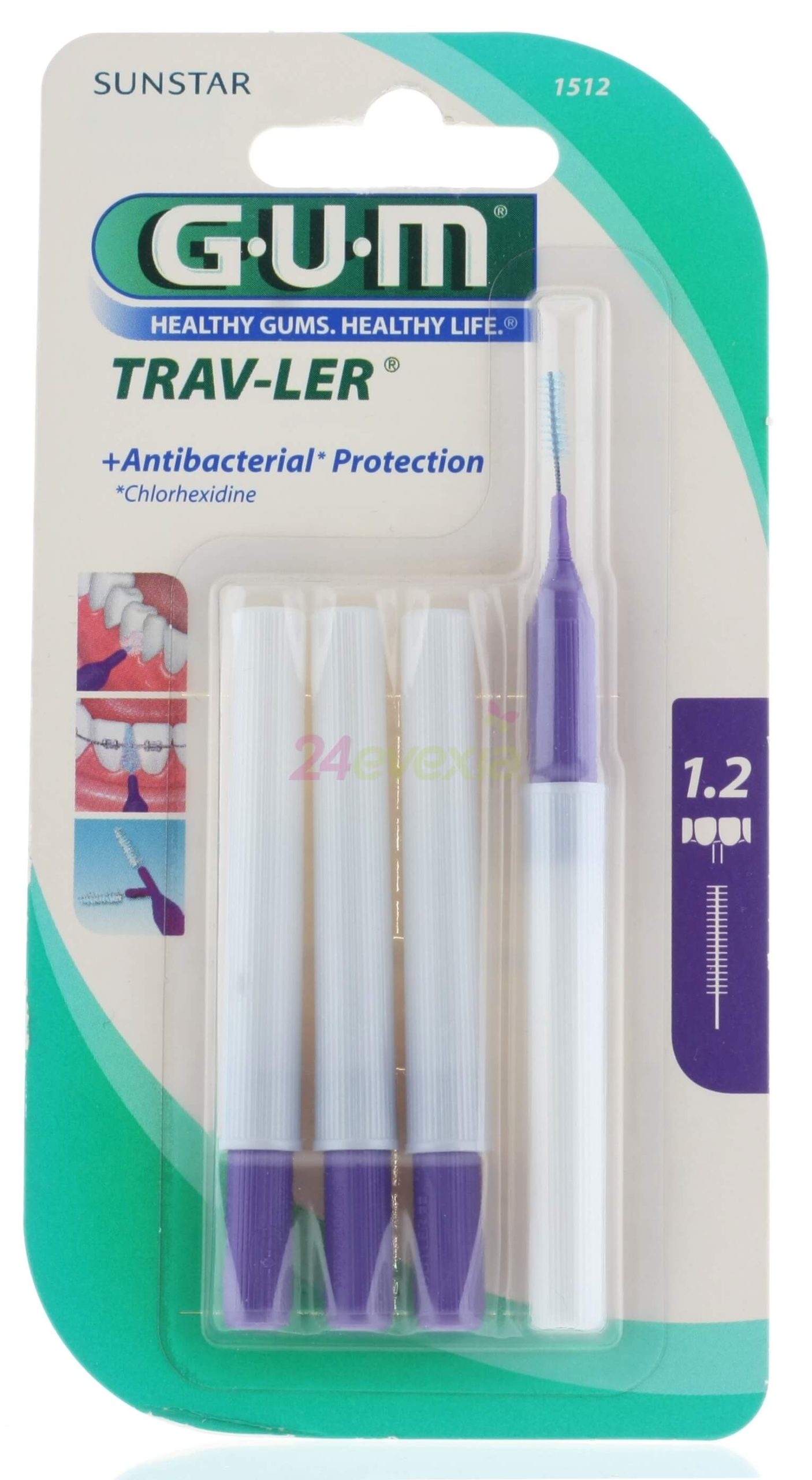 GUM PROXABRUSH TRAV.1512