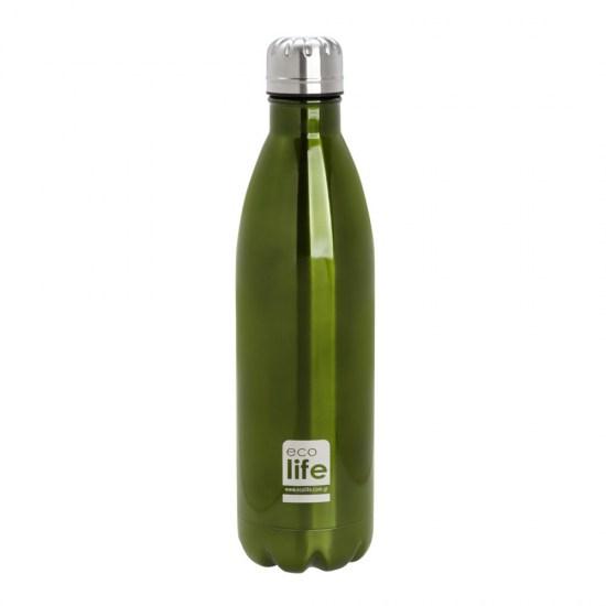 THERMOS S/STEEL 0.7lt GREEN BOTTLE