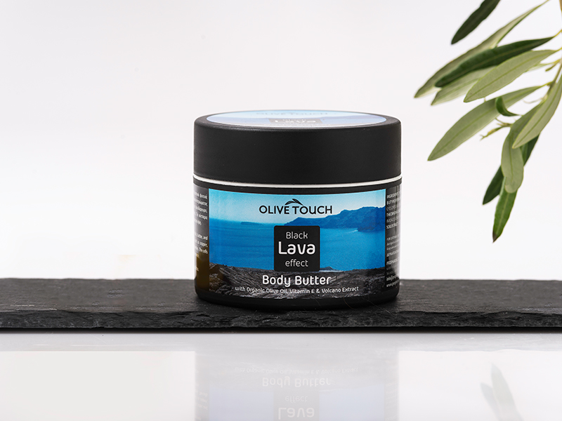OLIVE TOUCH BLACK LAVA EFFECT BODY BUTTER 100 ML