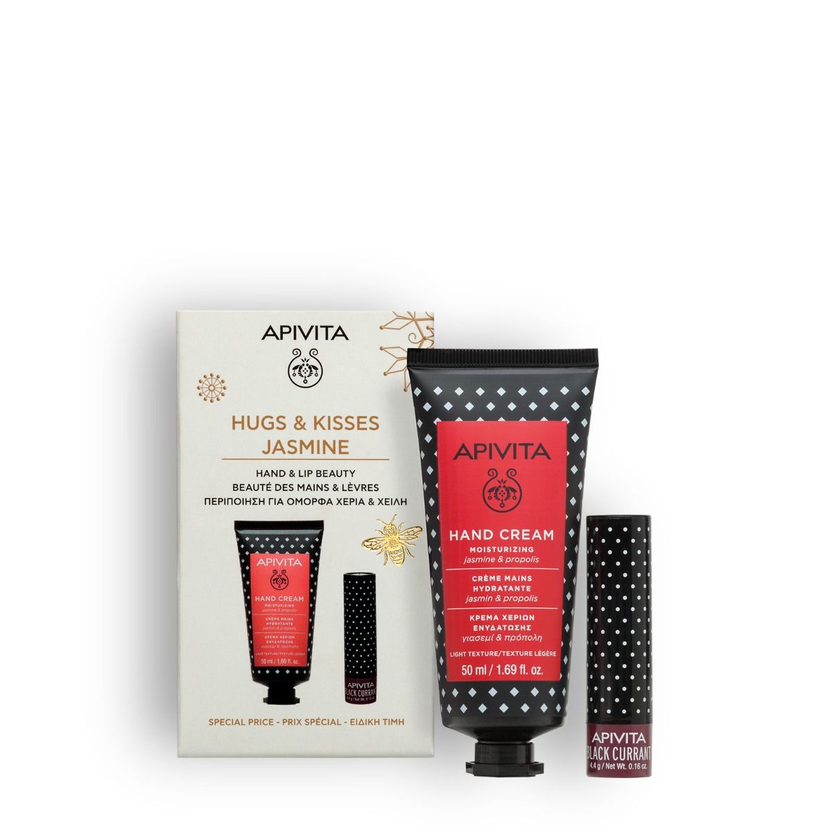 APIVITA HUGS & KISSES HAND JASMINE LIPS XMAS 2025