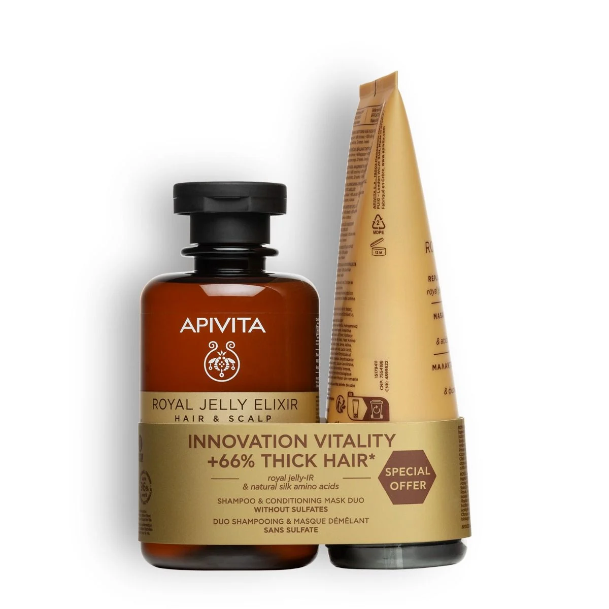 APIVITA PROMO SHAMPOO&CONDITIONER ROYAL JELLY                                                                 