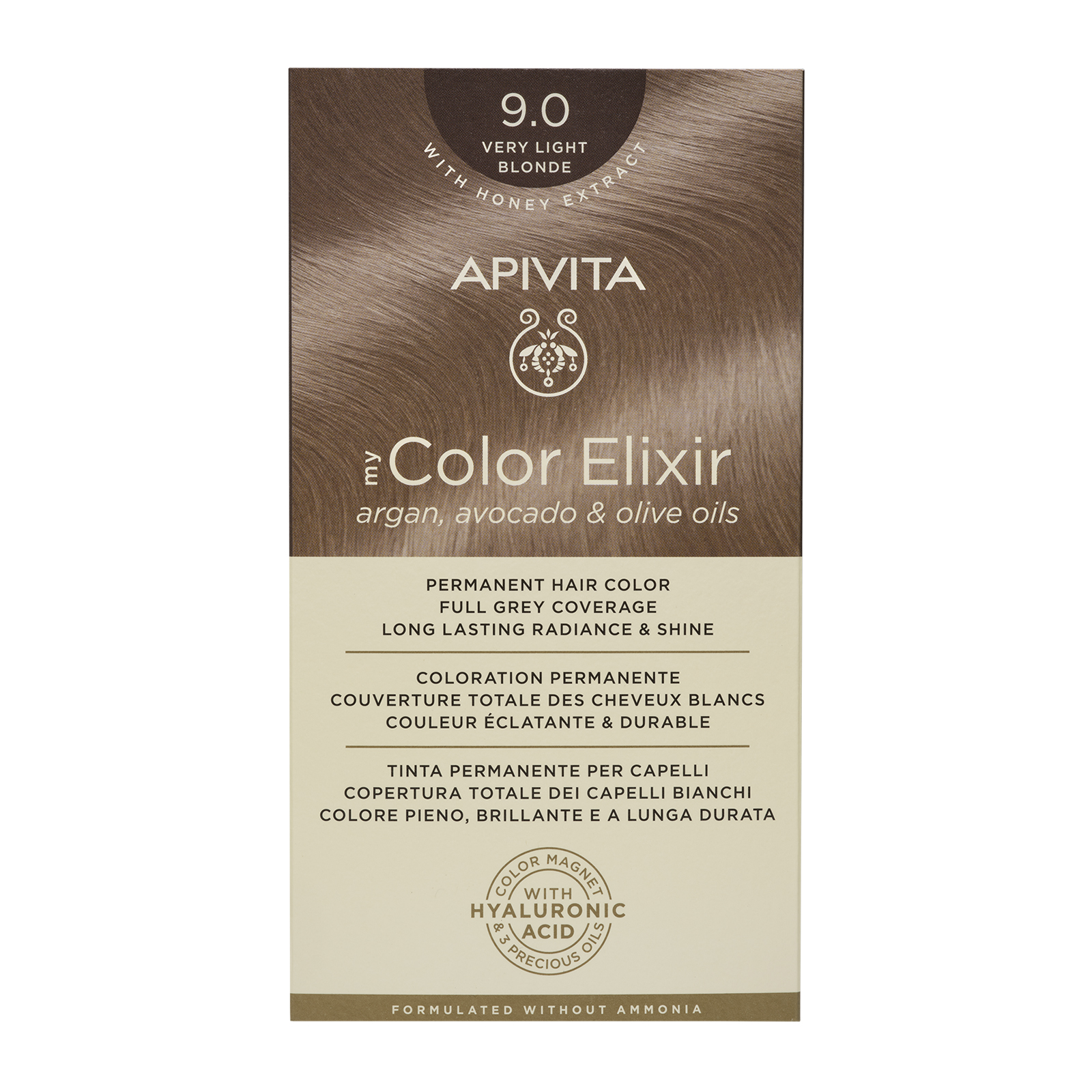 APIVITA NATURES HAIR COLOR 9.0 VERY LIGHT BLONDE
