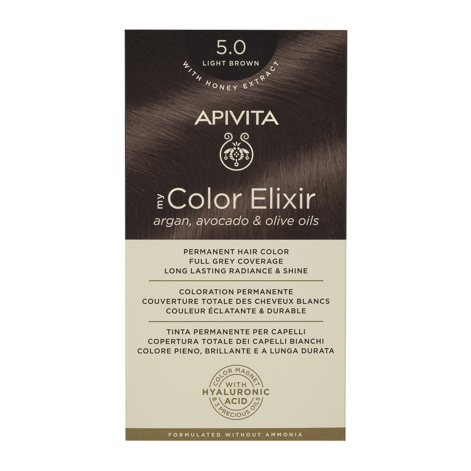 APIVITA NATURES HAIR COLOR 5.0 LIGHT BROWN