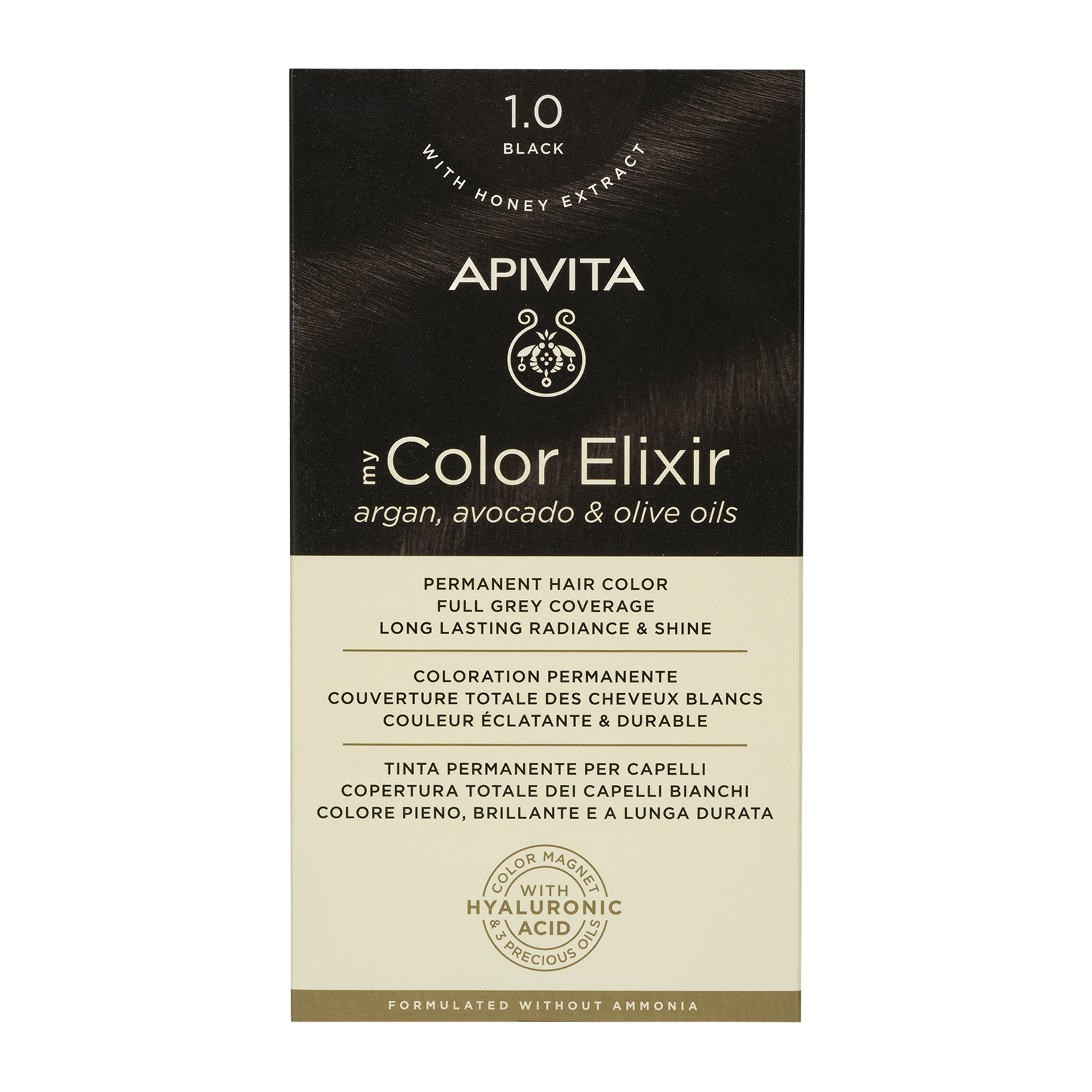 APIVITA NATURES HAIR COLOR 1.0 BLACK 