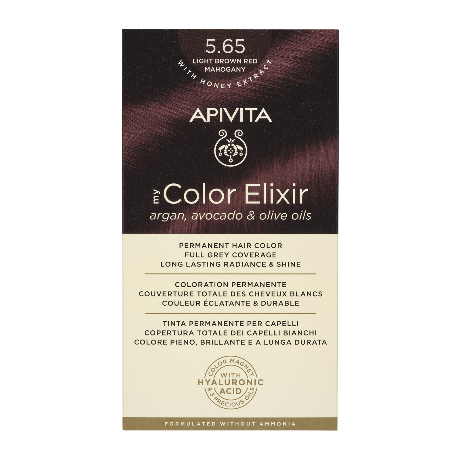 APIVITA NATURES HAIR COLOR 5.65 LIGHT BROWN MAHOGANY 
