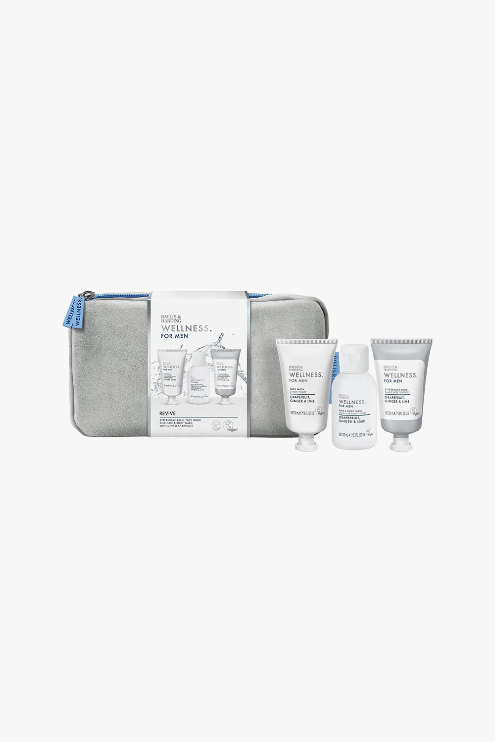 BAYLIS & HARDING WELLNESS FOR MEN REVIVED & READY WASH BAG GIFT SET