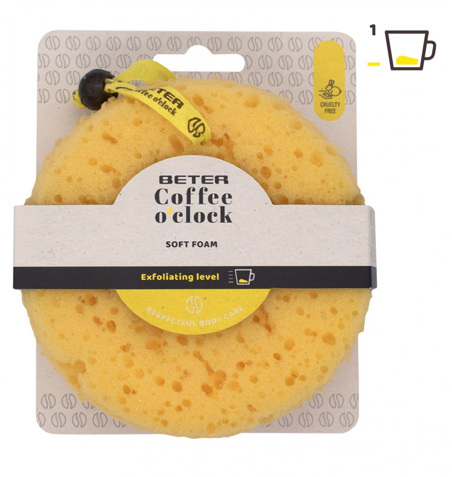 BETER COFFEE O CLOCK BATH SPONGE WITH ROPE