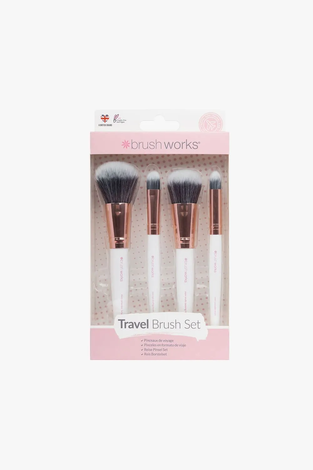 BRUSHWORKS TRAVEL BRUSH SET