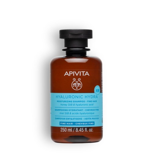 APIVITA MOISTURIZING SHAMPOO HYALURONIC ACID FOR FINE HAIR 250ML