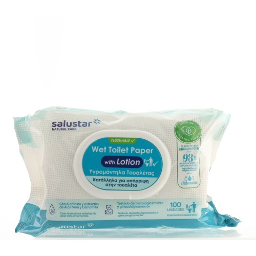 SALUSTAR WET TOILET PAPER WITH LOTION 100X