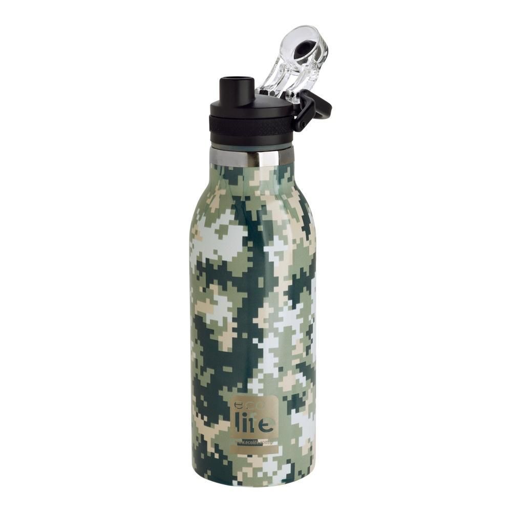 ECOLIFE THERMOS BOTTLE 500ML PIXELS