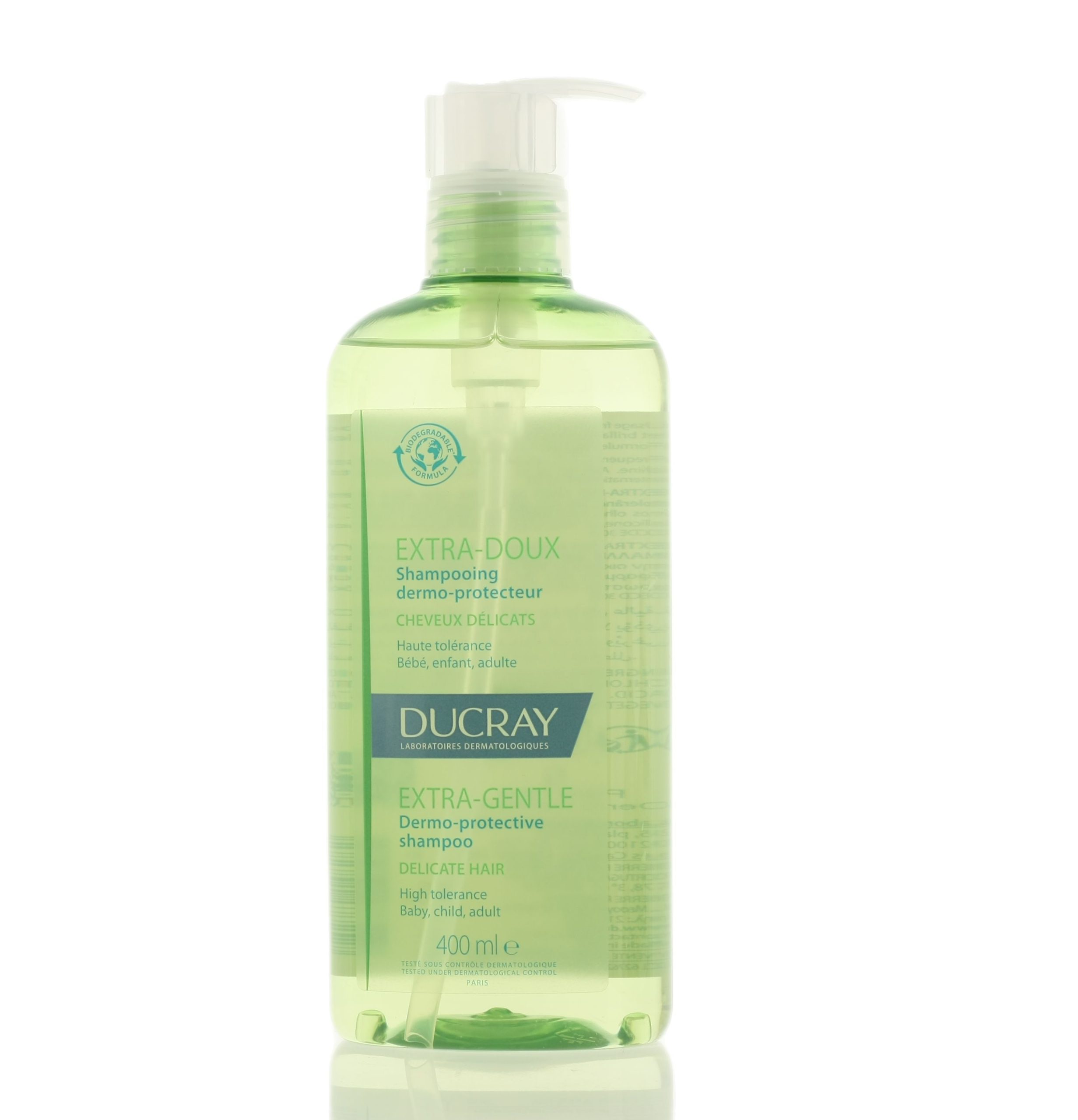 DUCRAY SHAMPOO - EXTRA-DOUX DERMO-PROTECTIVE SHAMPOO FOR FREQUENT USE 400ml