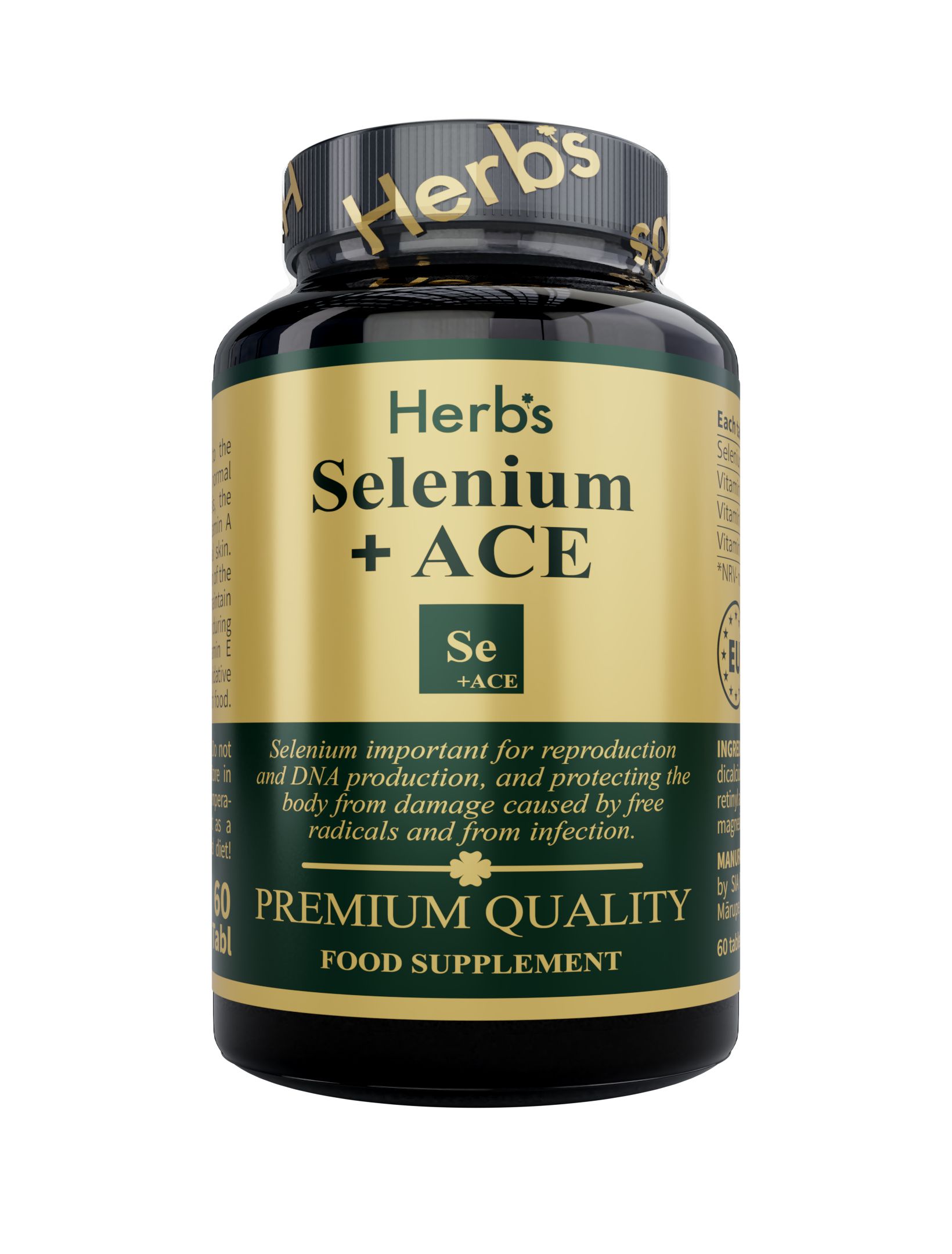 HERBS SELENIUM 200MCG & VIT A,C,E 60TABS