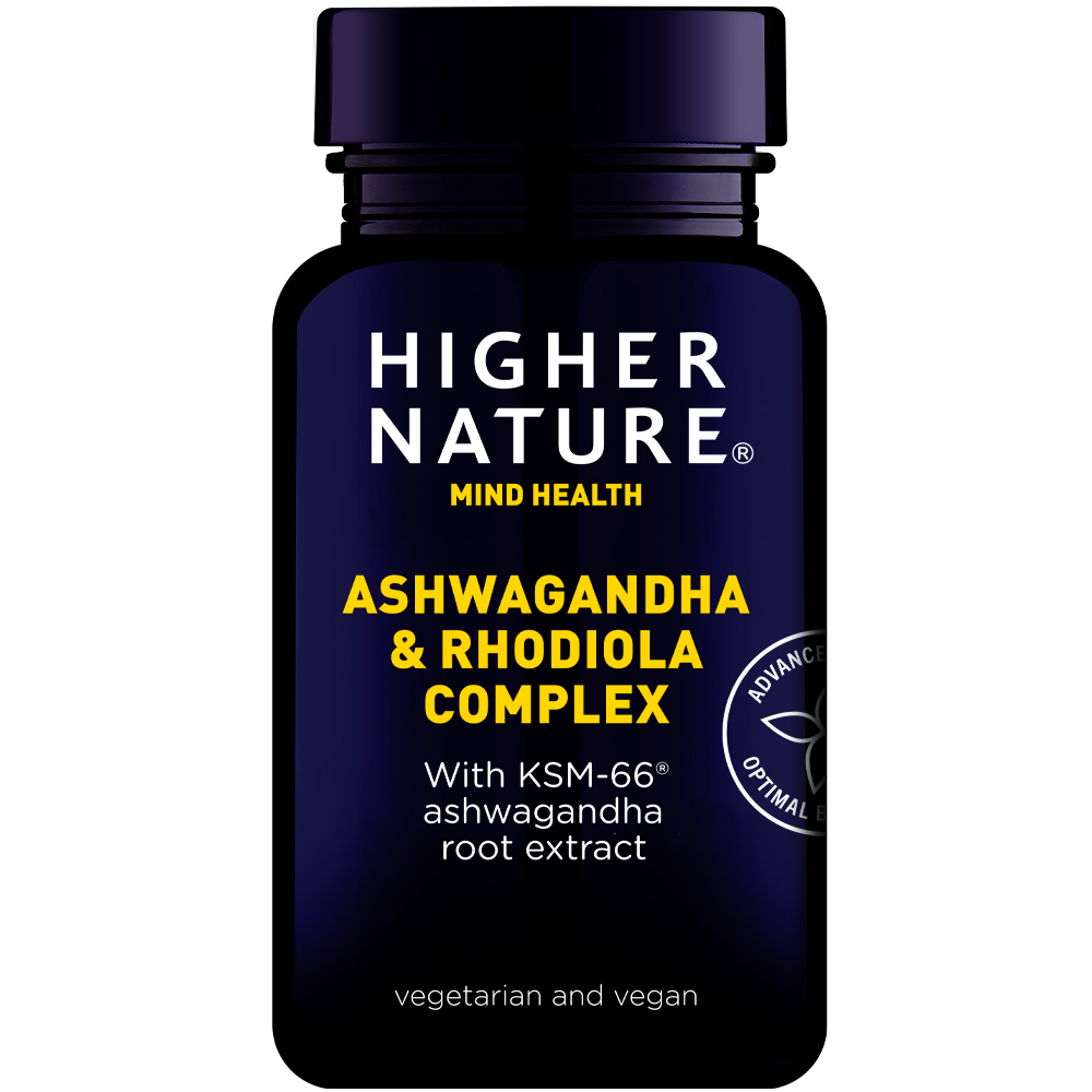 HIGHER NATURE ASHWAGANDHA & RHODIOLA COMPLEX 30CAPS