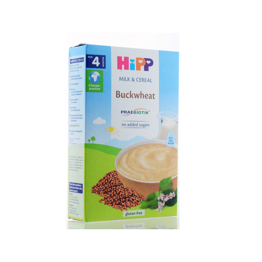 HIPP MILK & CEREAL BUCKWHEAT 250G