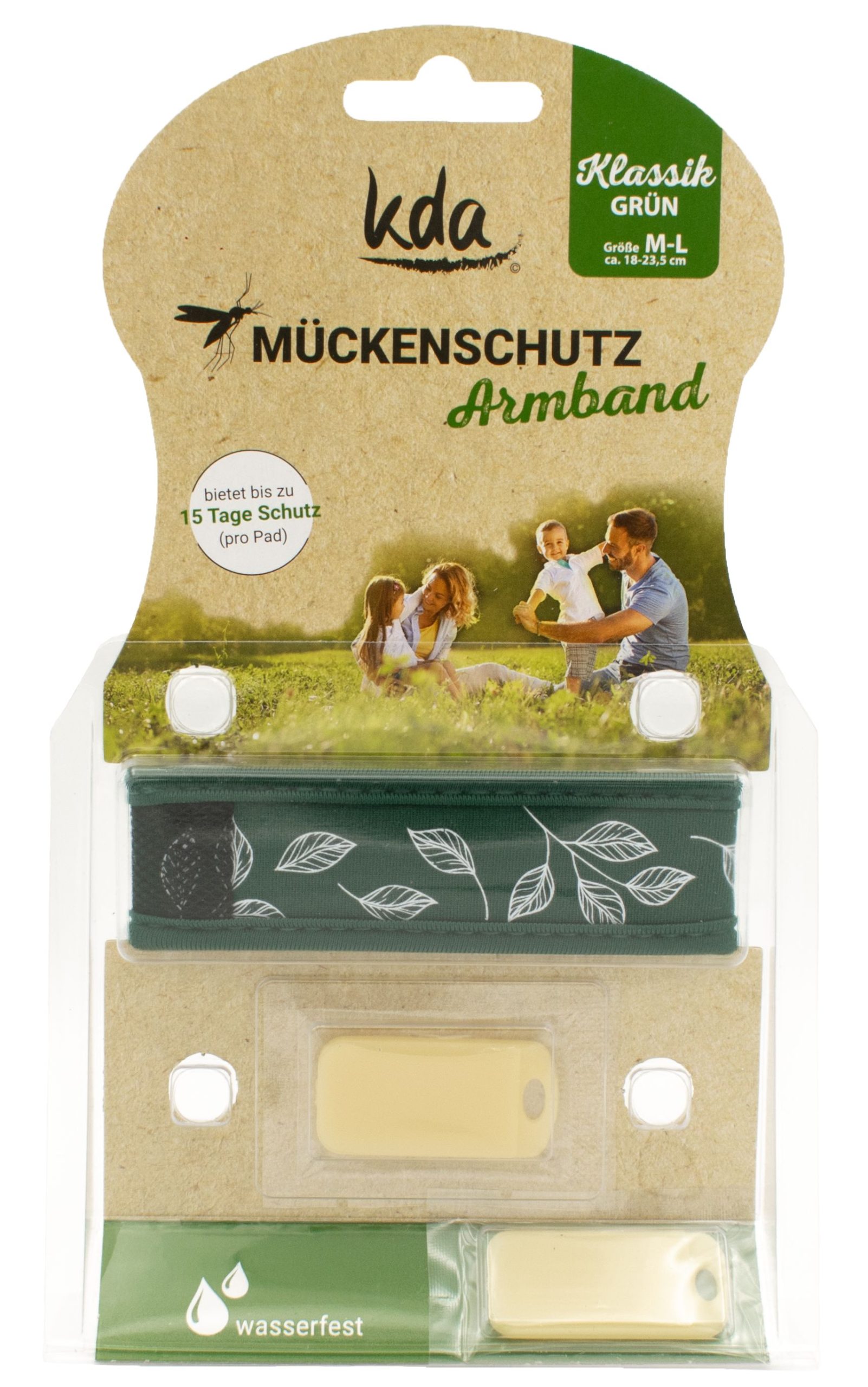 KDA ANTI-MOSQUITO WRISTBAND ADULTS GREEN