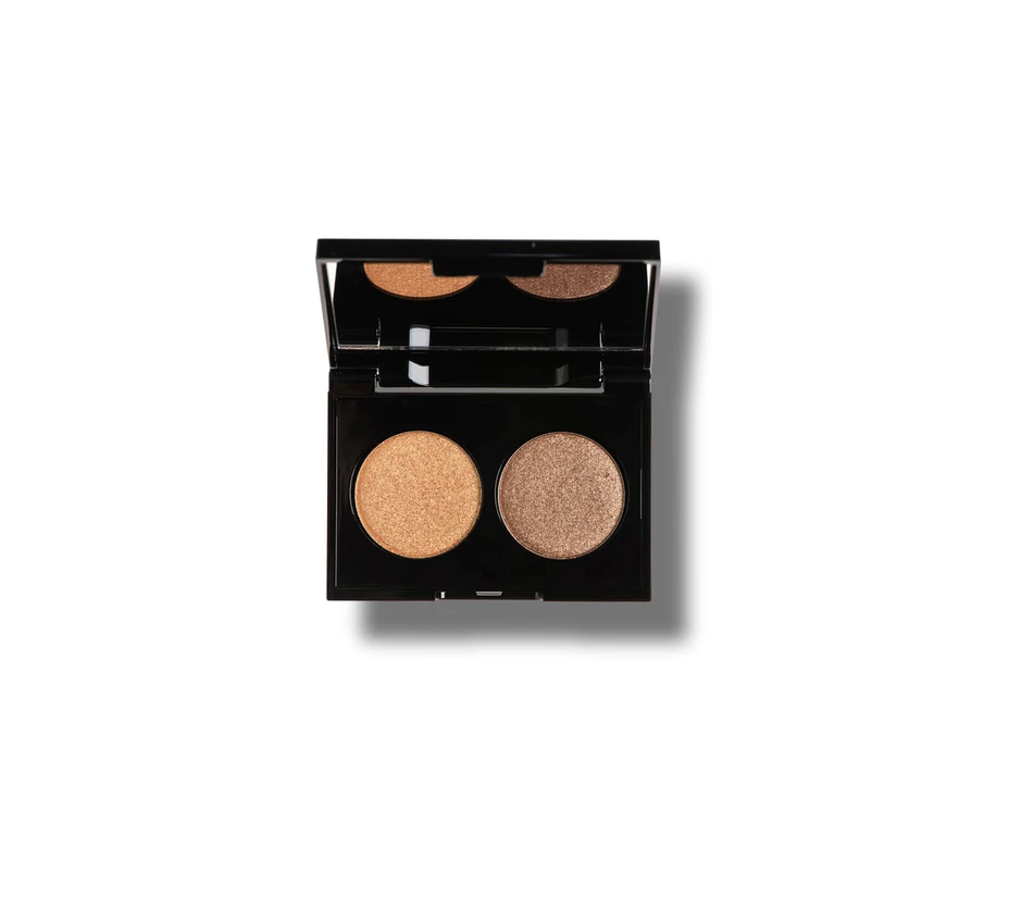 KORRES VOLCANIC MINERALS VELVET DUAL EYESHADOW GOLDEN AMBER 28