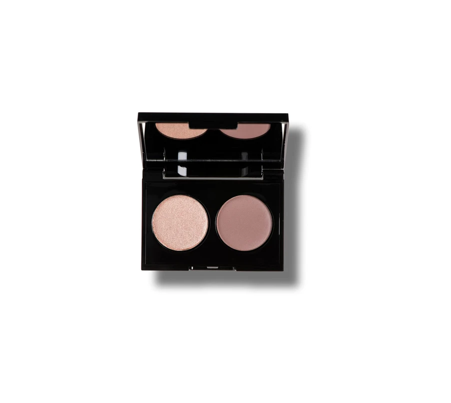 KORRES VOLCANIC MINERALS VELVET DUAL EYESHADOW PINK ROSE 18