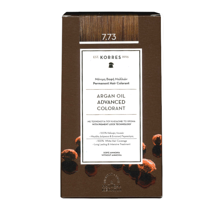 KORRES HAIR COLOR 7.73 GOLDEN MOCHA