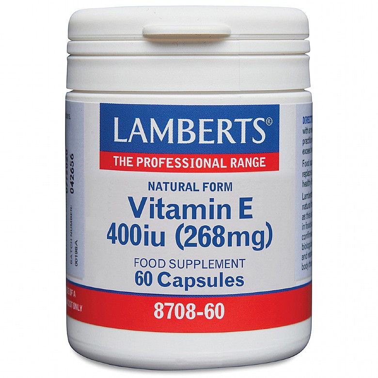 LAMBERTS NATURAL VITAMIN E 400IU 60CAPS