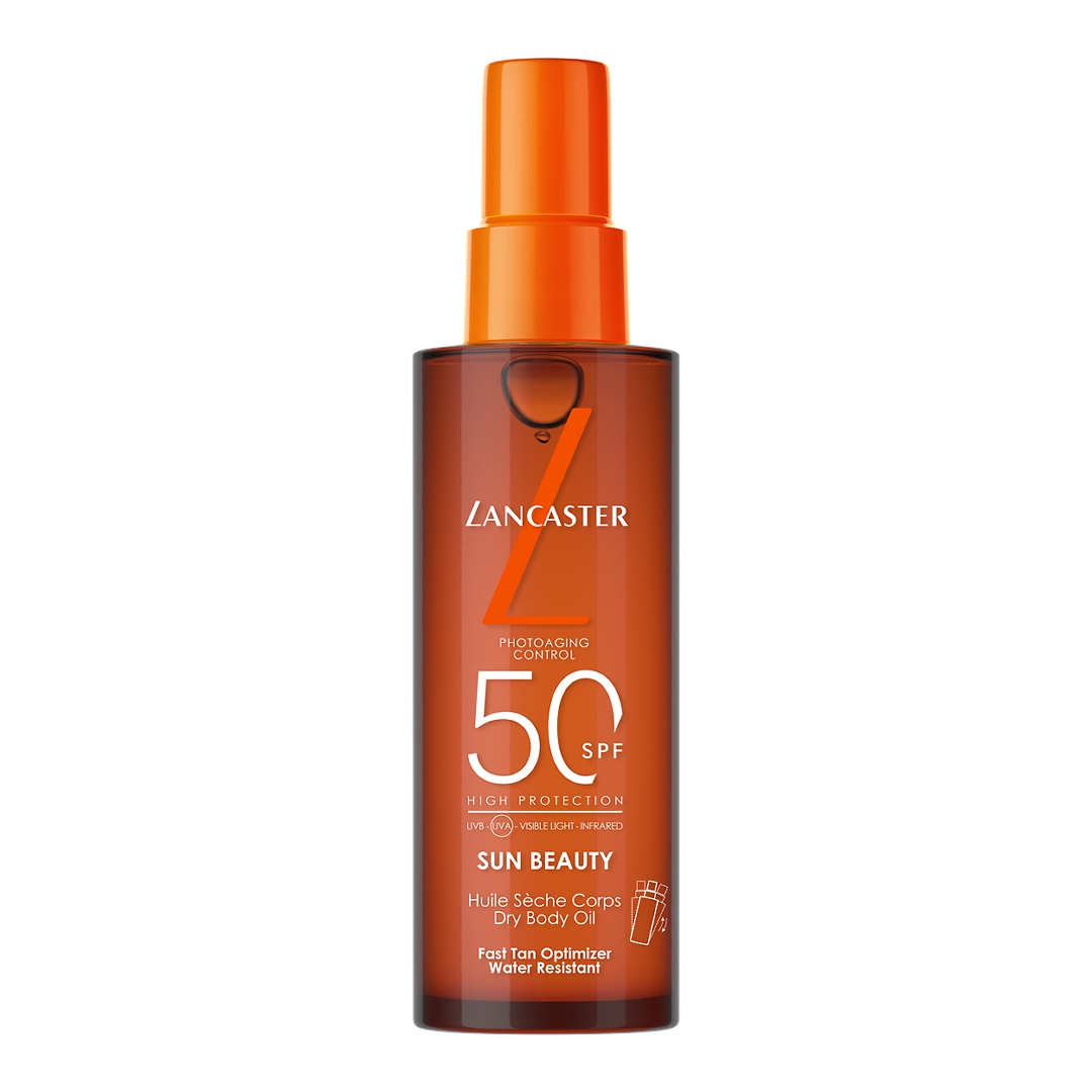 LANCASTER SUN BEAUTY FAST TAN OPTIMIZER DRY BODY OIL SPF50 150ML