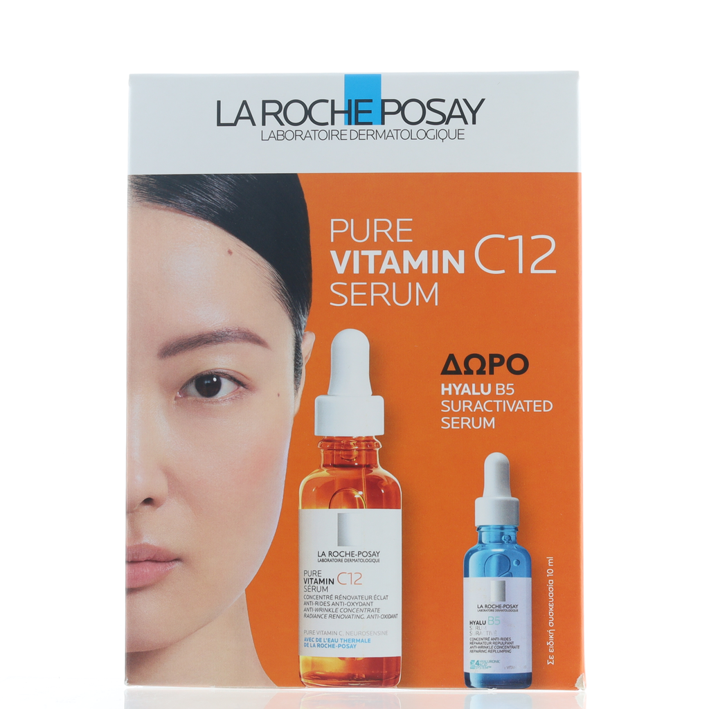 LA ROCHE POSAY PURE VITAMIN C12 SERUM + HYALU B5 EYE SERUM SET