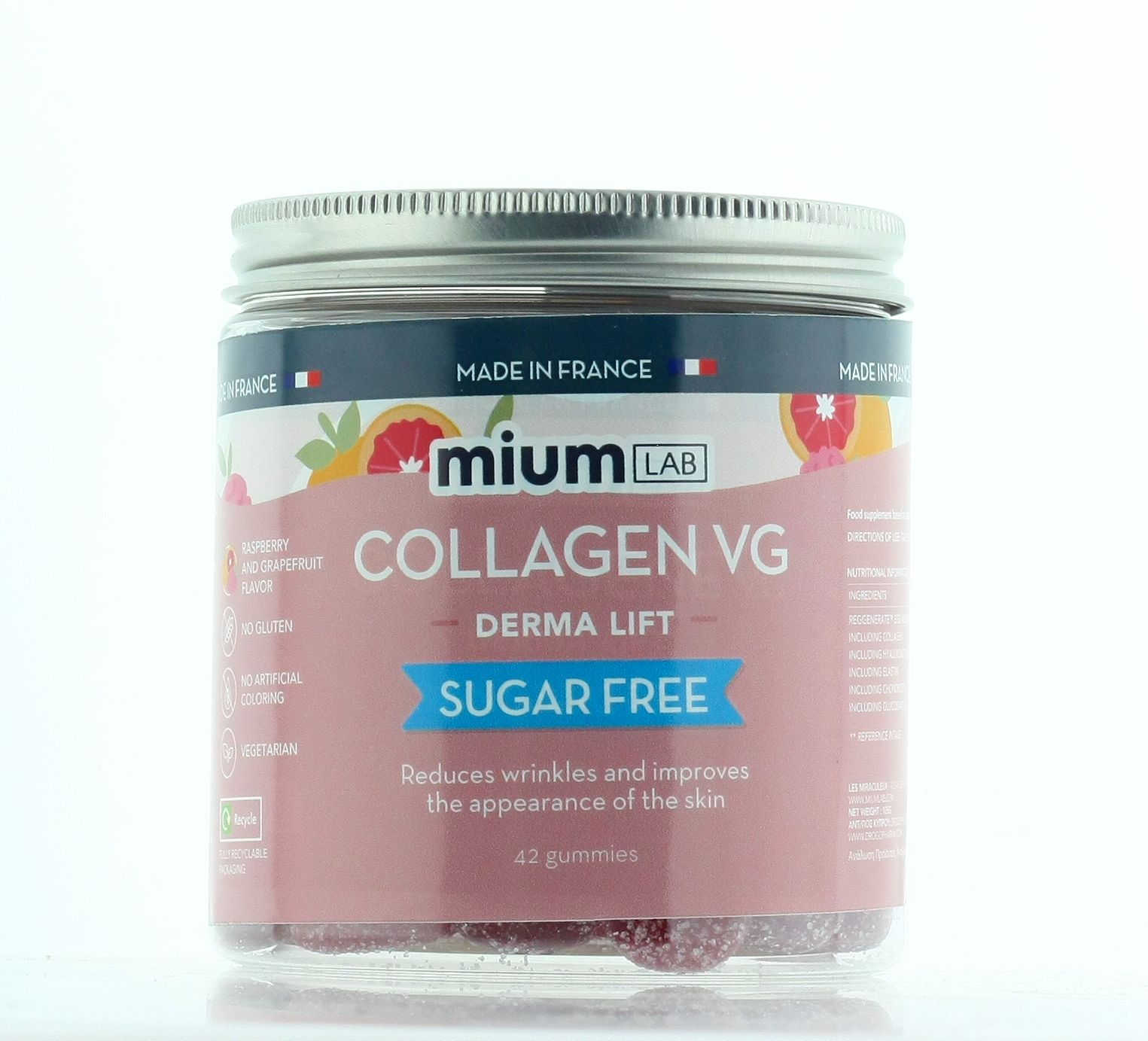 MIUM LAB COLLAGEN VG DERMA LIFT SUGAR FREE 42 GUMMIES