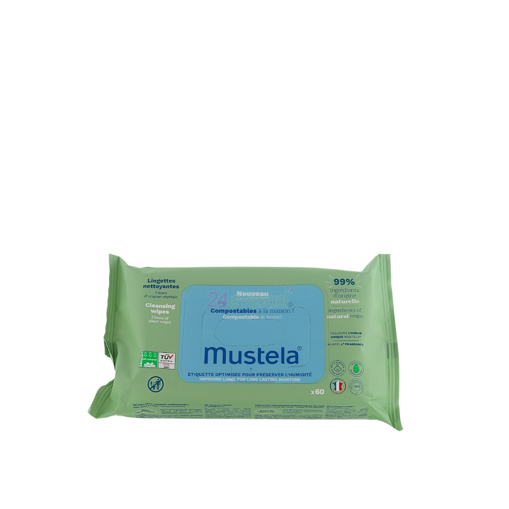 MUSTELA CLEANSING WIPES 60