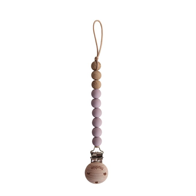MUSHIE PACIFIER CLIPS - EVA - MAUVE
