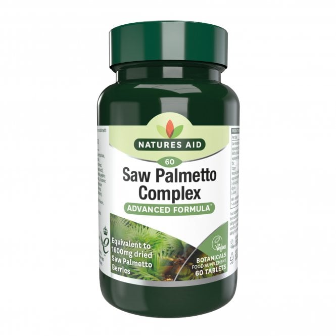 NATURES AID SAW PALMETTO COMPLEX 60TABLETS