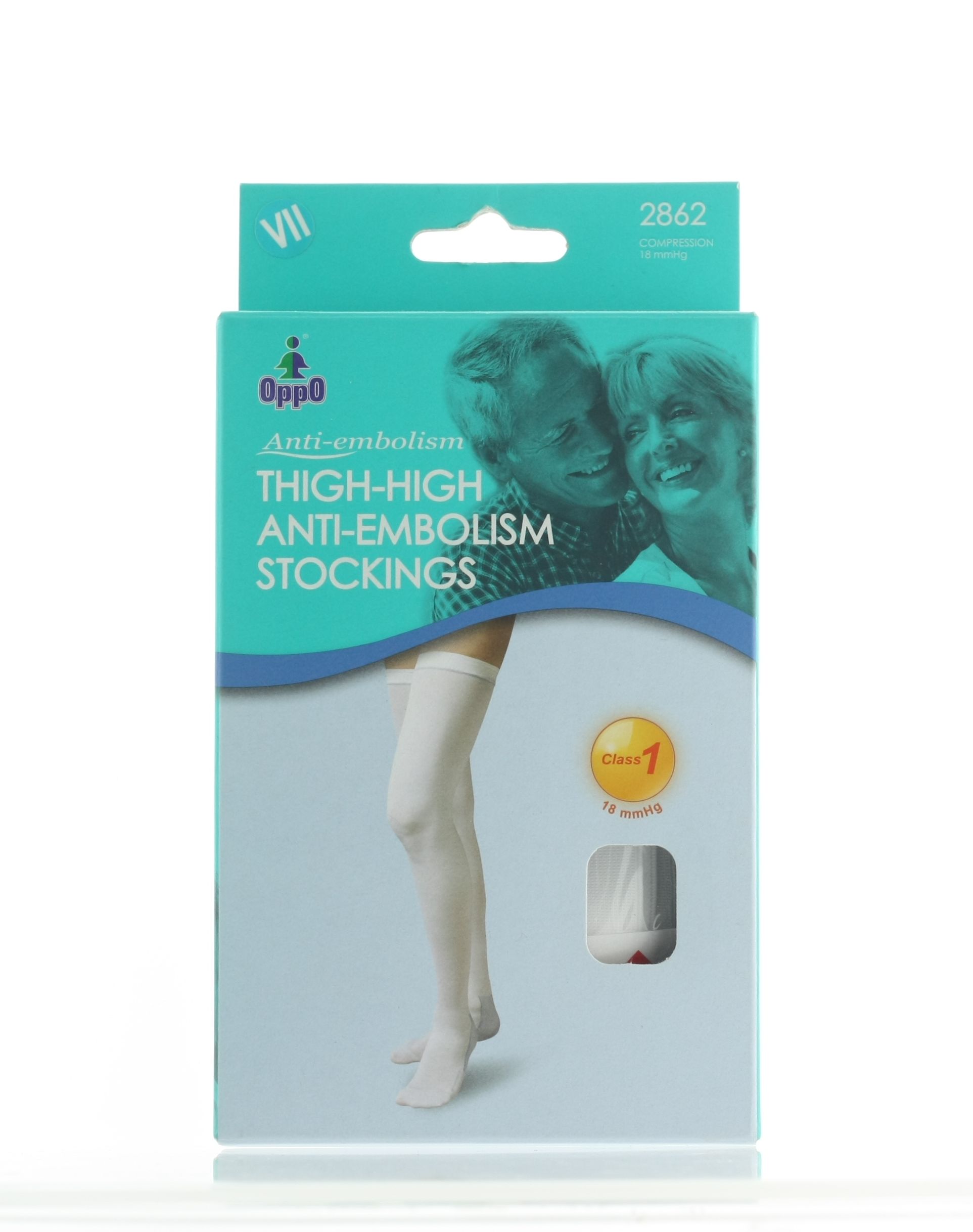 OPPO 2862 ANTI-EMBOLISM STOCKINGS WHITE VII