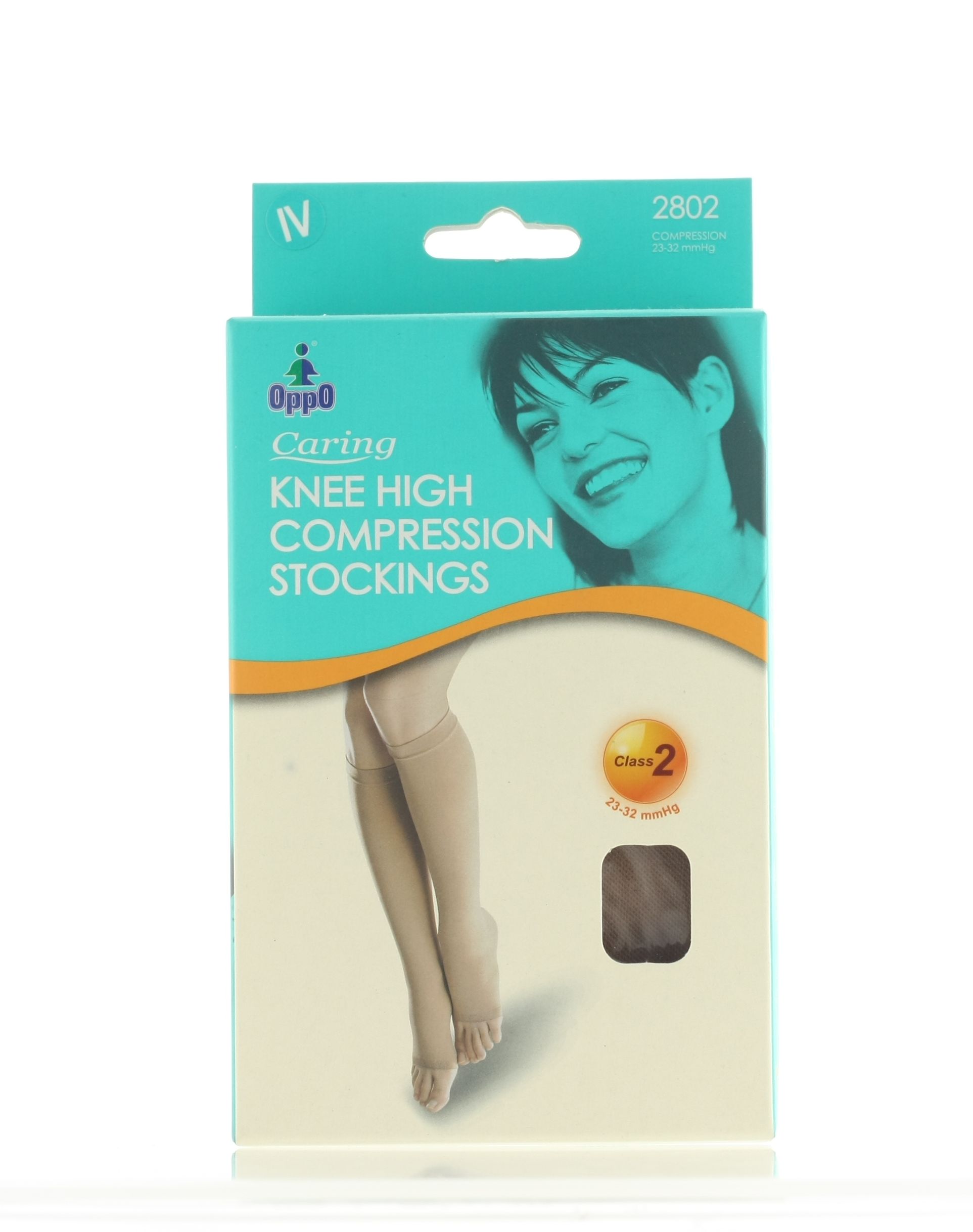OPPO 2802 KNEE HIGH COMPRESSION STOCKINGS IV BEIGE