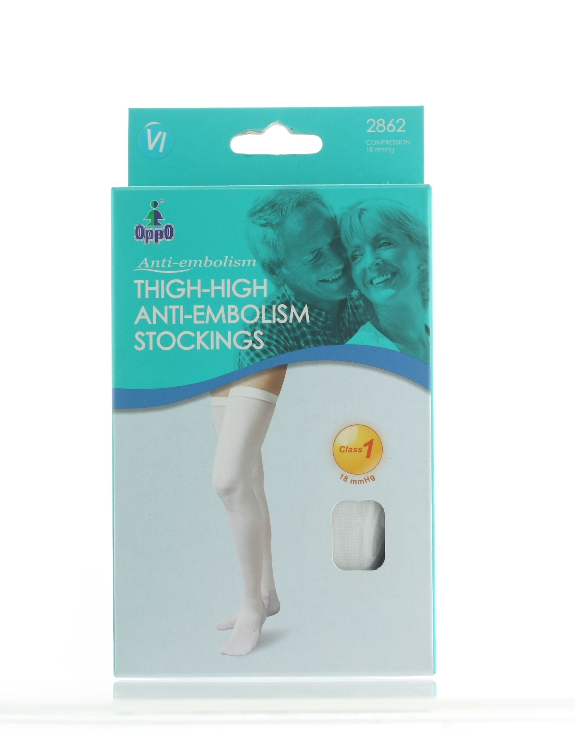 OPPO 2862 ANTI-EMBOLISM STOCKINGS WHITE VI