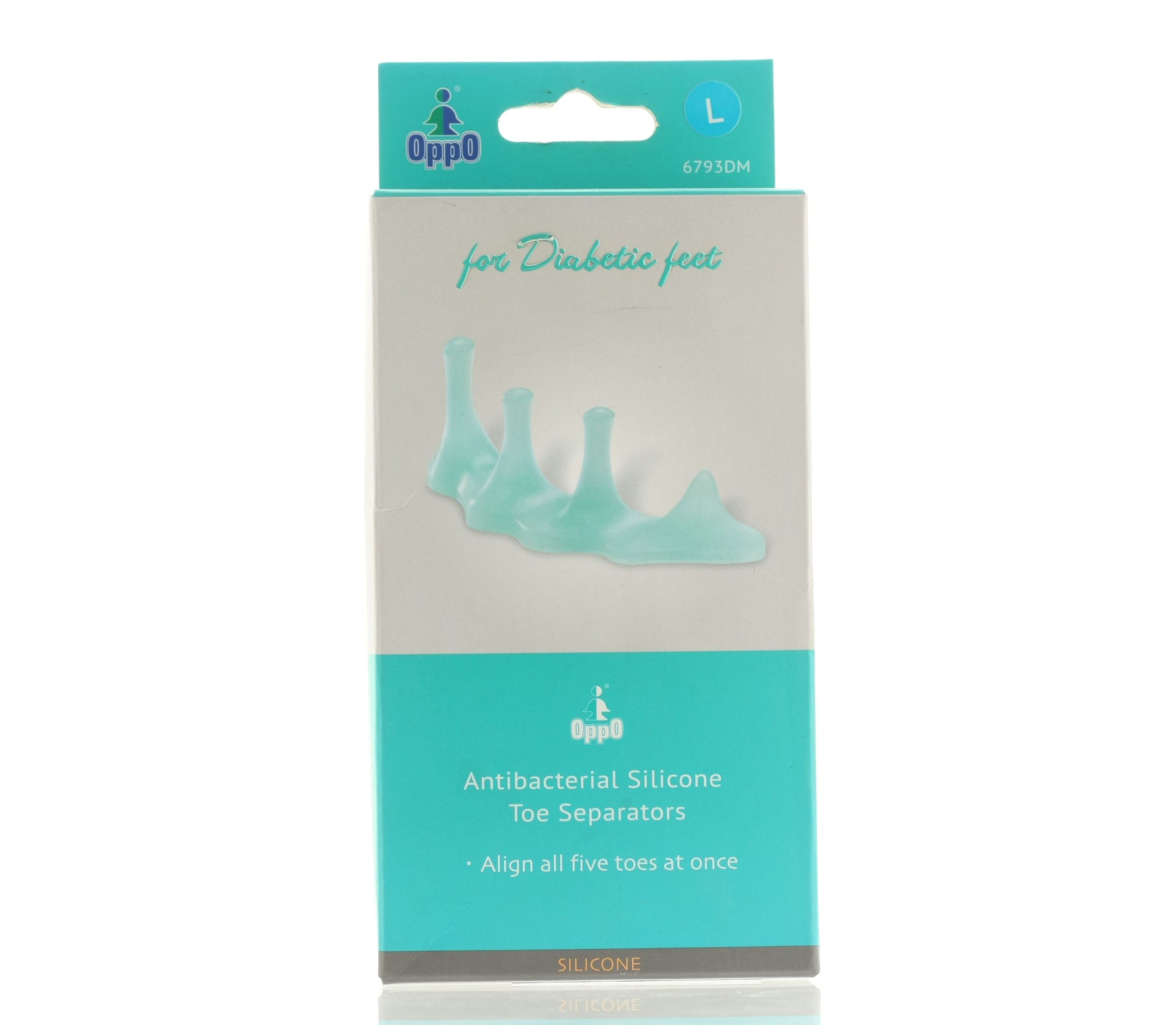 OPPO 6793 ANTIBACTERIAL SILICANE TOE SEPARATOR