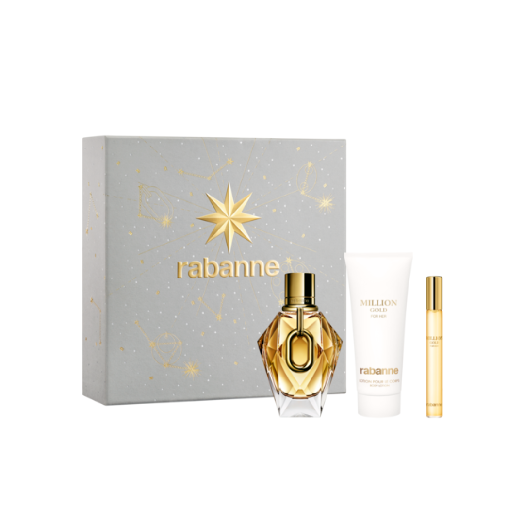 RABANNE MILLION GOLD FOR HER EAU DE PARFUM 90ML GIFT SET XMAS 2025