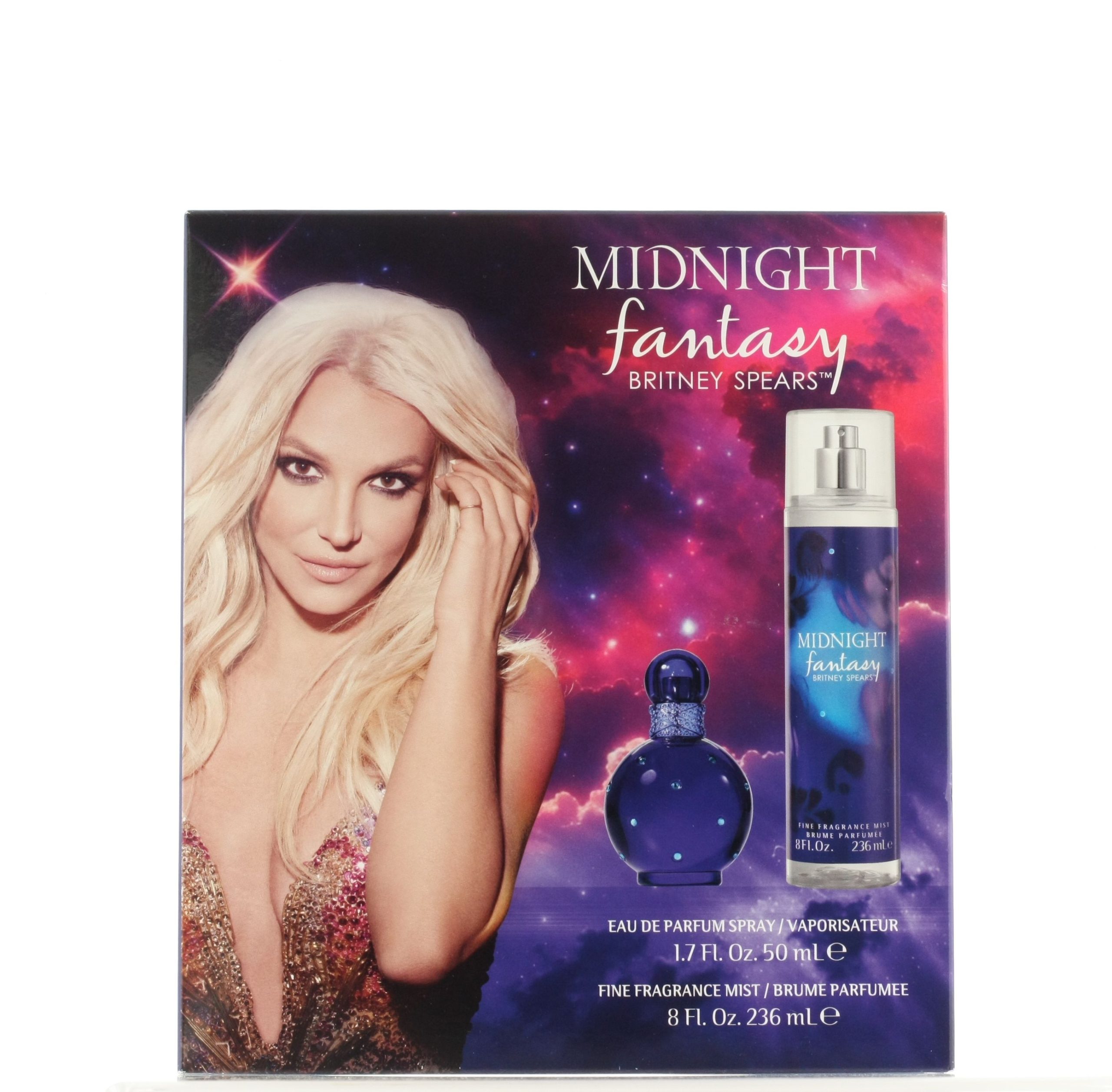 BRITNEY SPEARS FANTASY MIDNIGHT EAU DE PARFUM 50ML + FRAGRANCE MIST 236ML