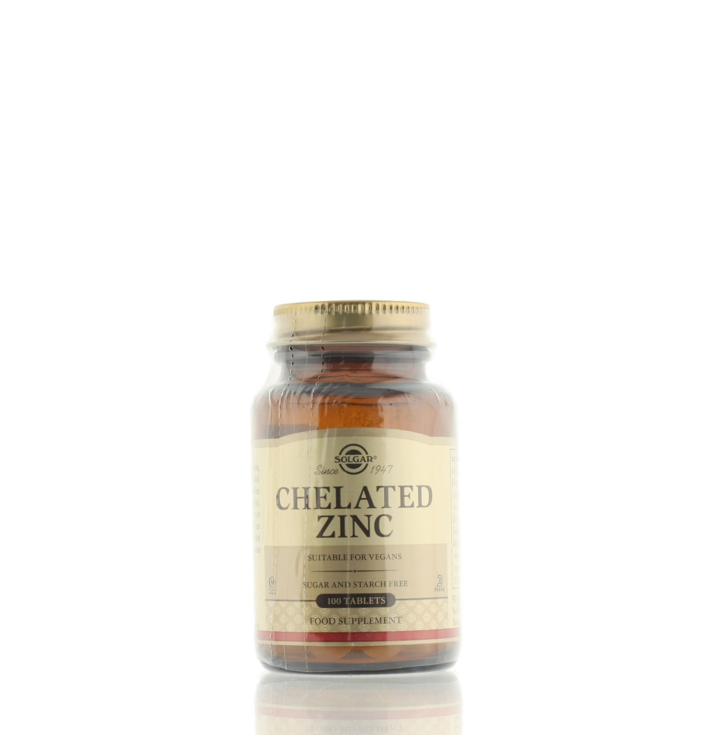 SOLGAR CHELATED ZINC 100TABS