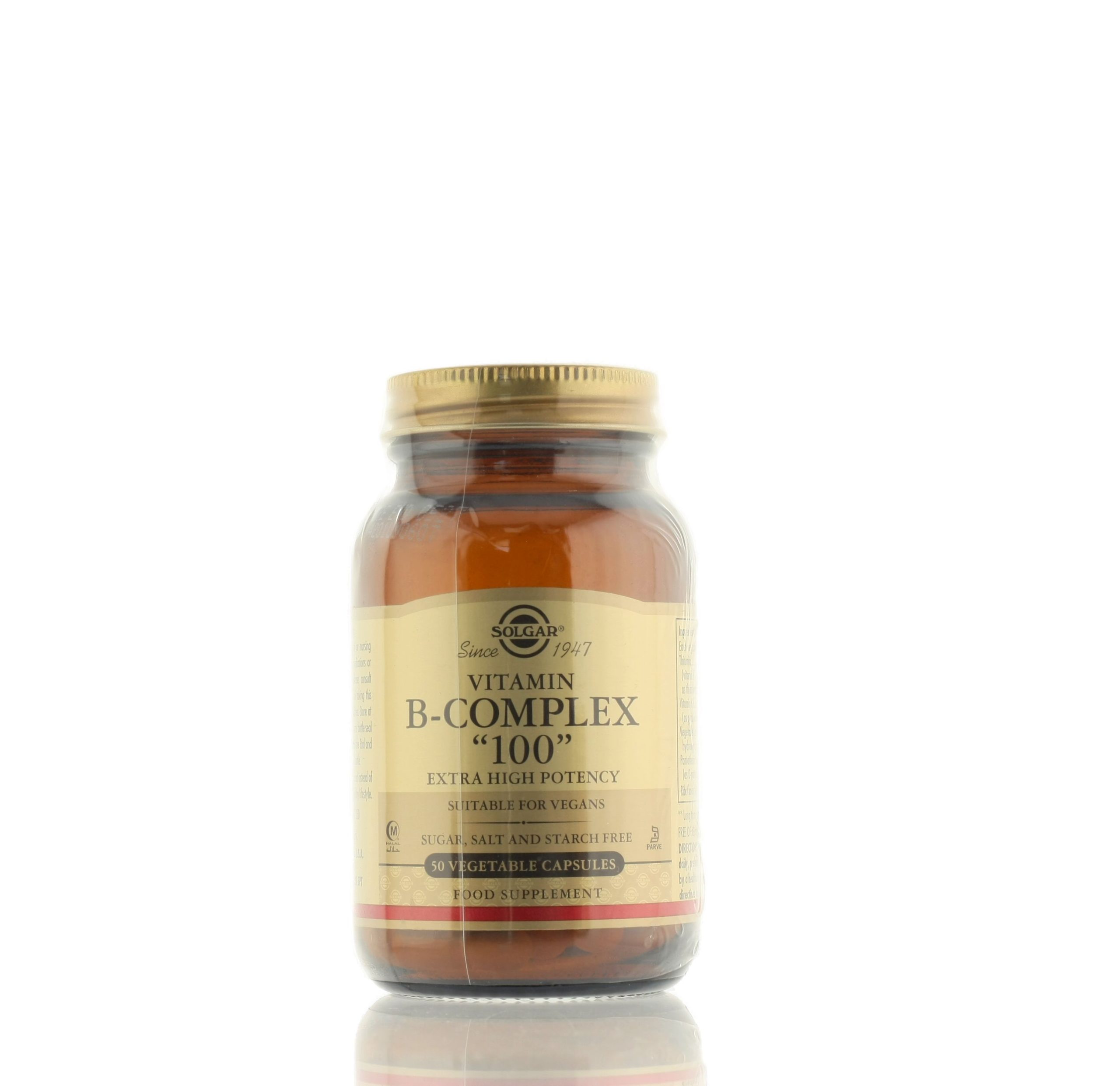 SOLGAR VITAMIN B-COMPLEX 100mg CAPS 50