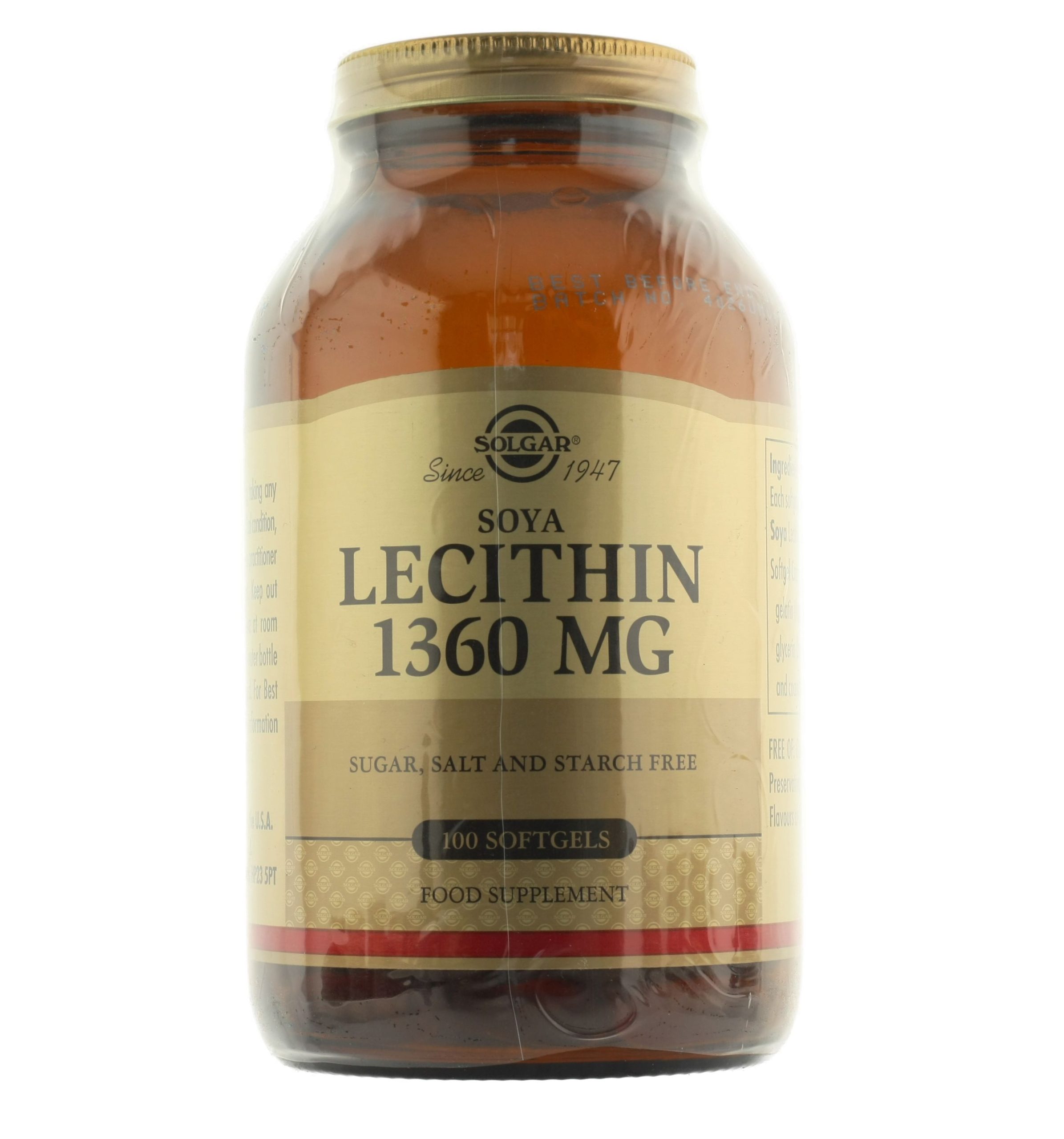 SOLGAR LECITHIN 1360 mg 100CAPS