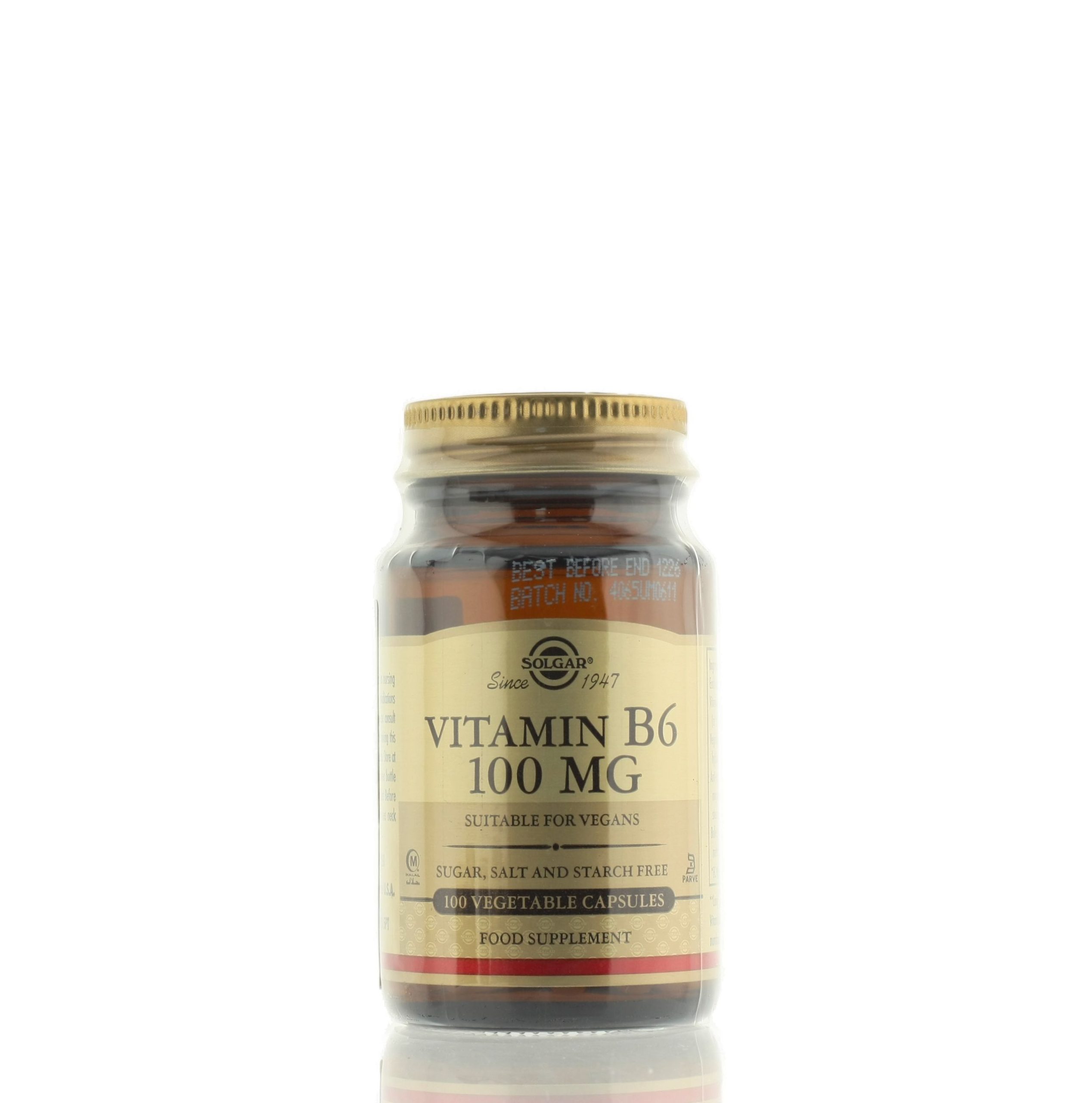 SOLGAR VITAMIN B6 100MG 100CAPS