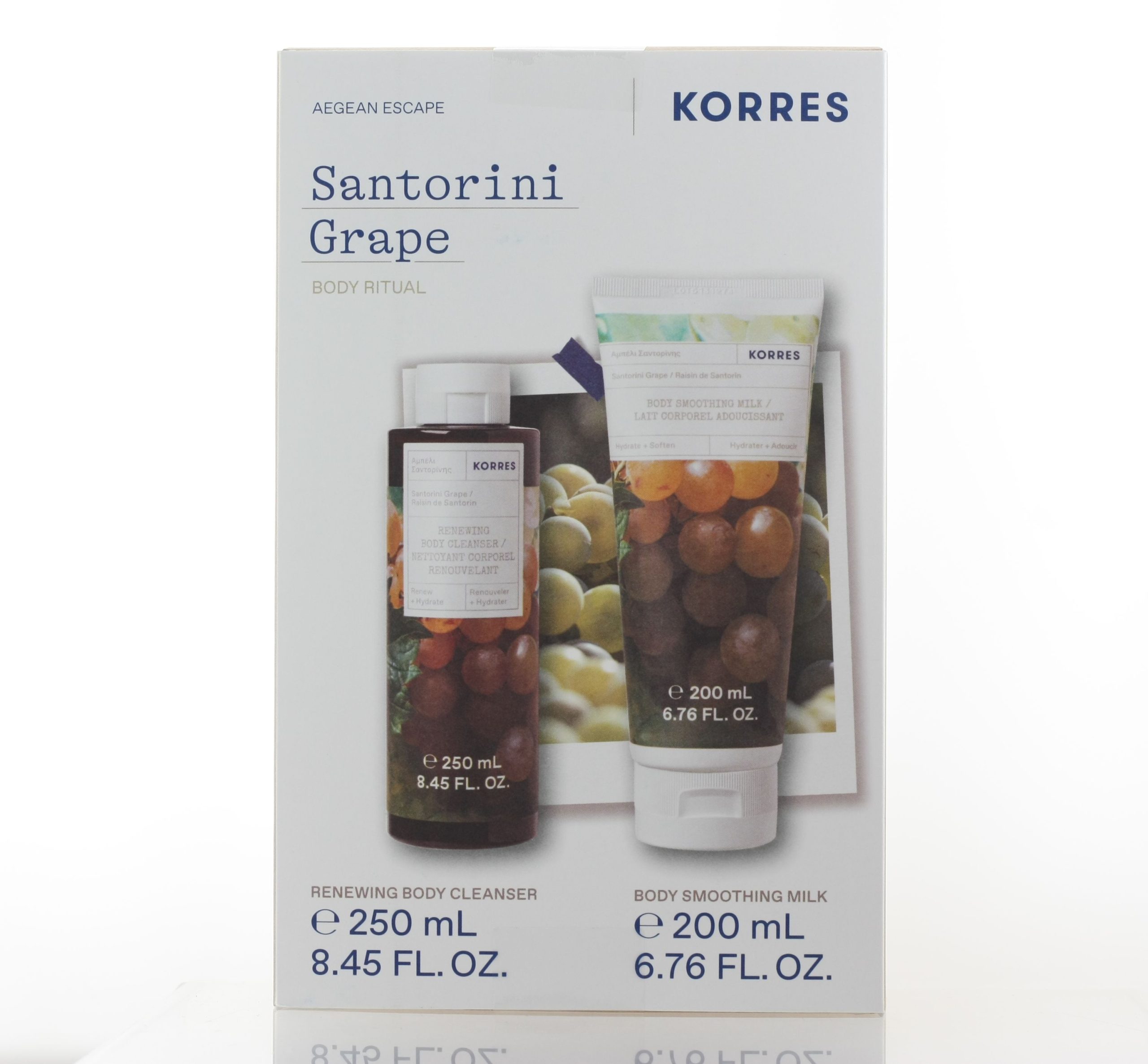 KORRES SET SANTORINI BODY MILK & SHOWER GEL
