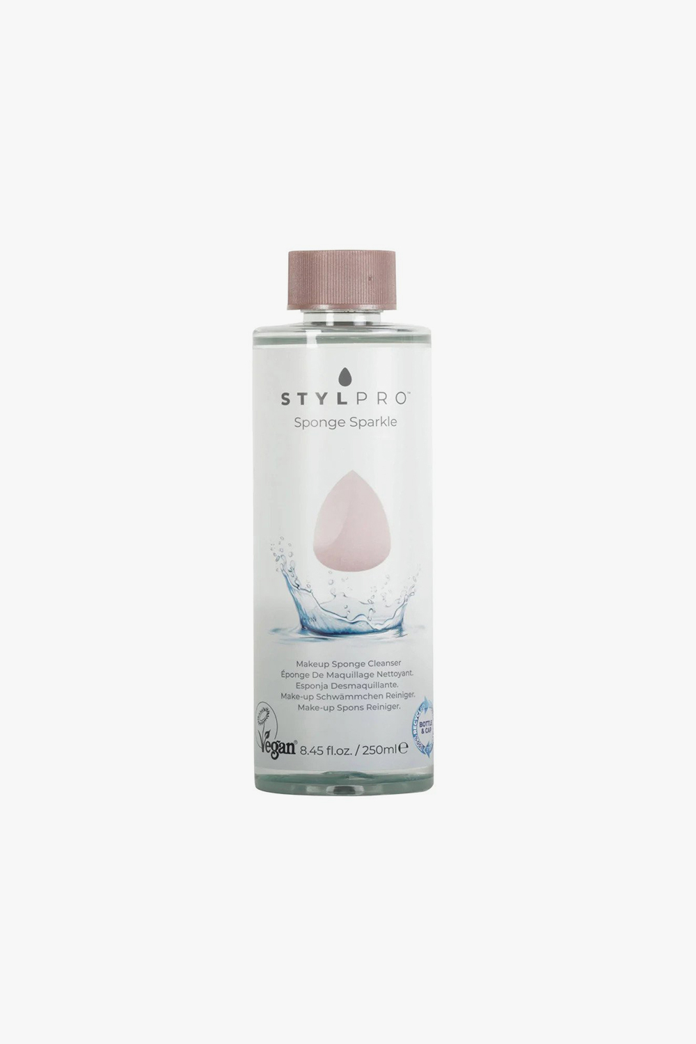 STYLIDEAS SPONGE SPARKLE MAKEUP SPONGE CLEANSER 250ML