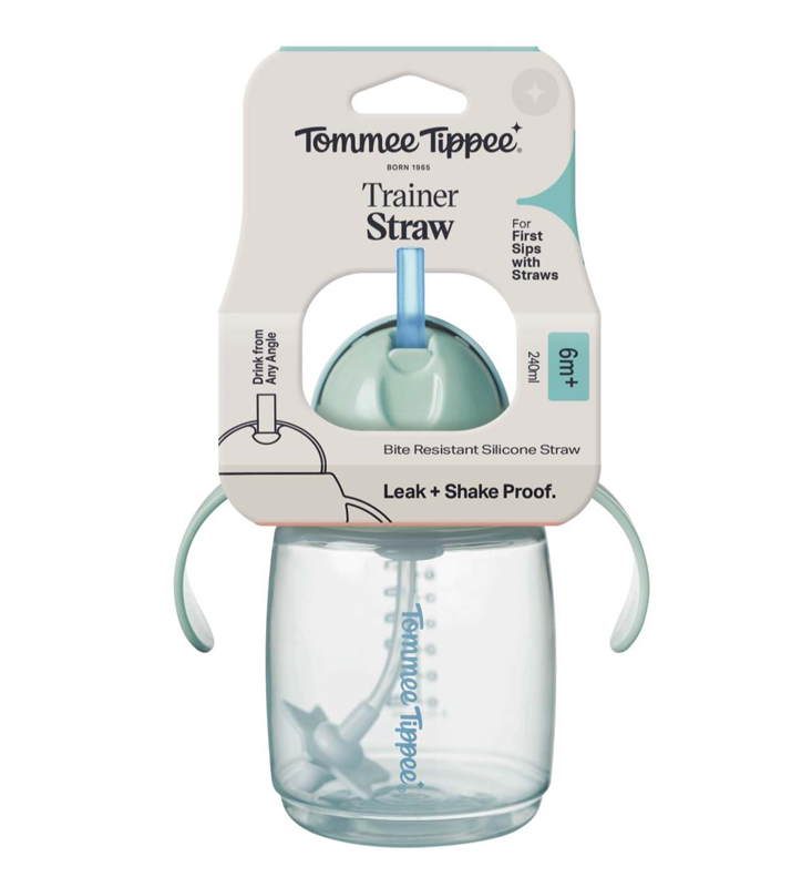 TOMMEE TIPPEE TRAINER STRAW CUP UNI 240ML 6M+