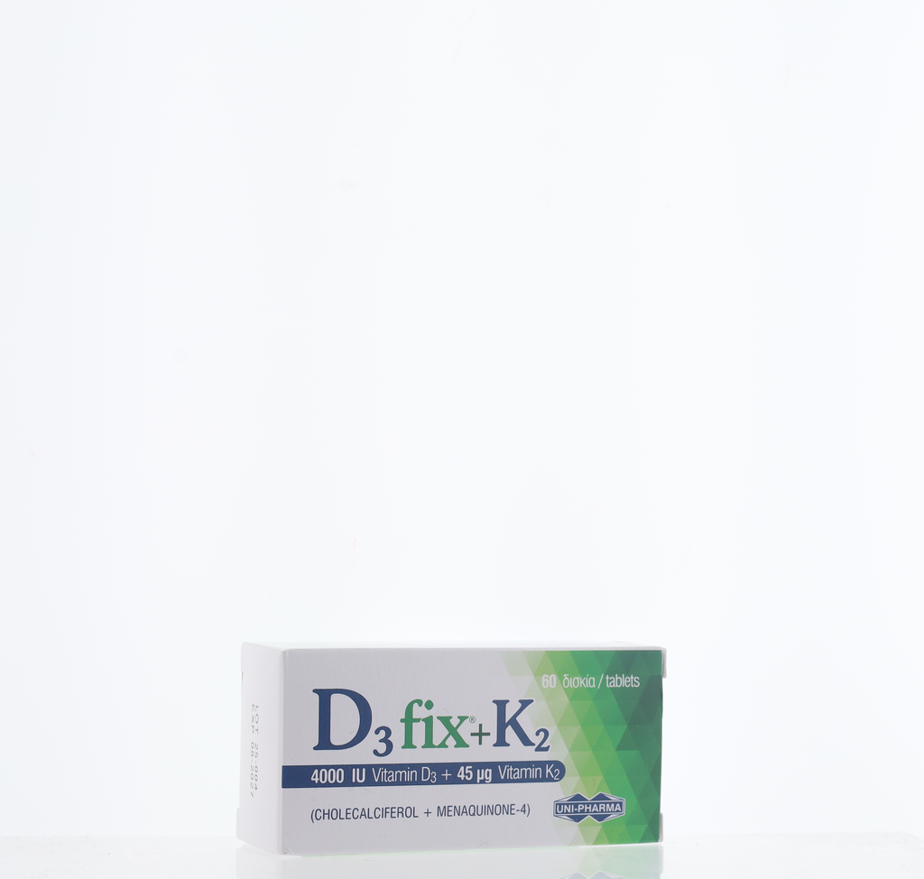 UNIPHARMA D3FIX+K2 4000IU 45MG 60TABS                                                                         
