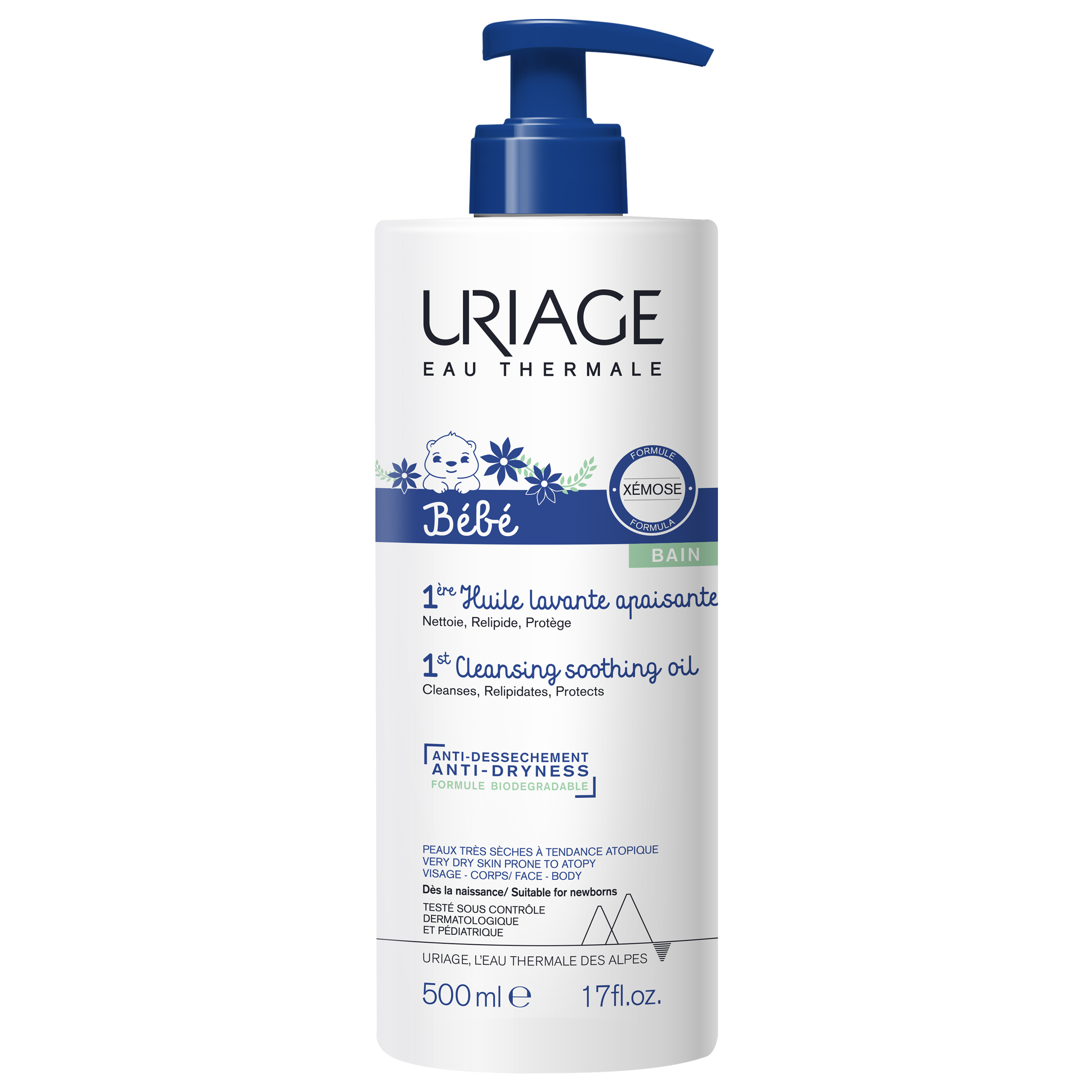 URIAGE BEBE 1ST CLEANSING SOOTHING OIL 500ML