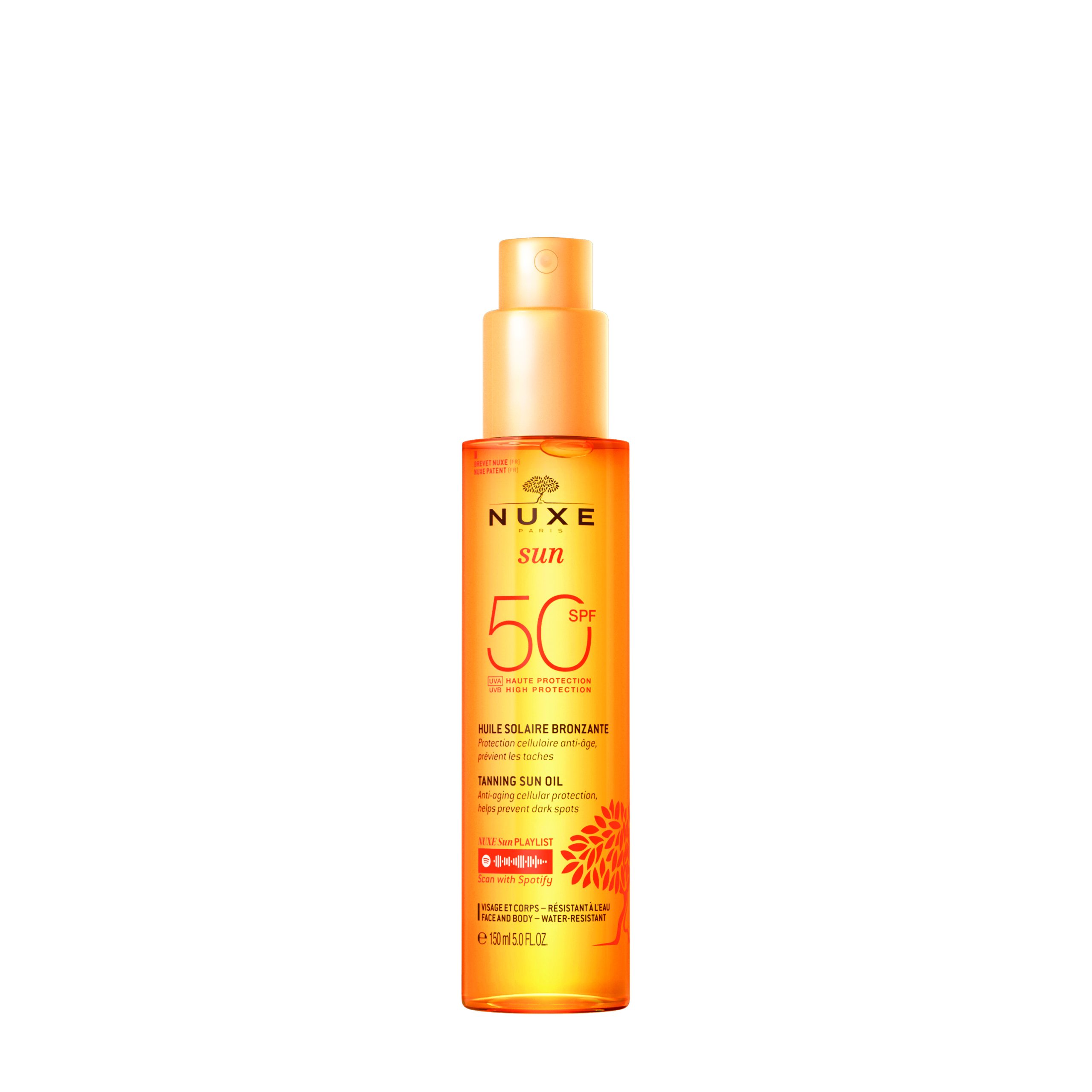 NUXE SUN TANNING OIL SPF50 150ML SPRAY