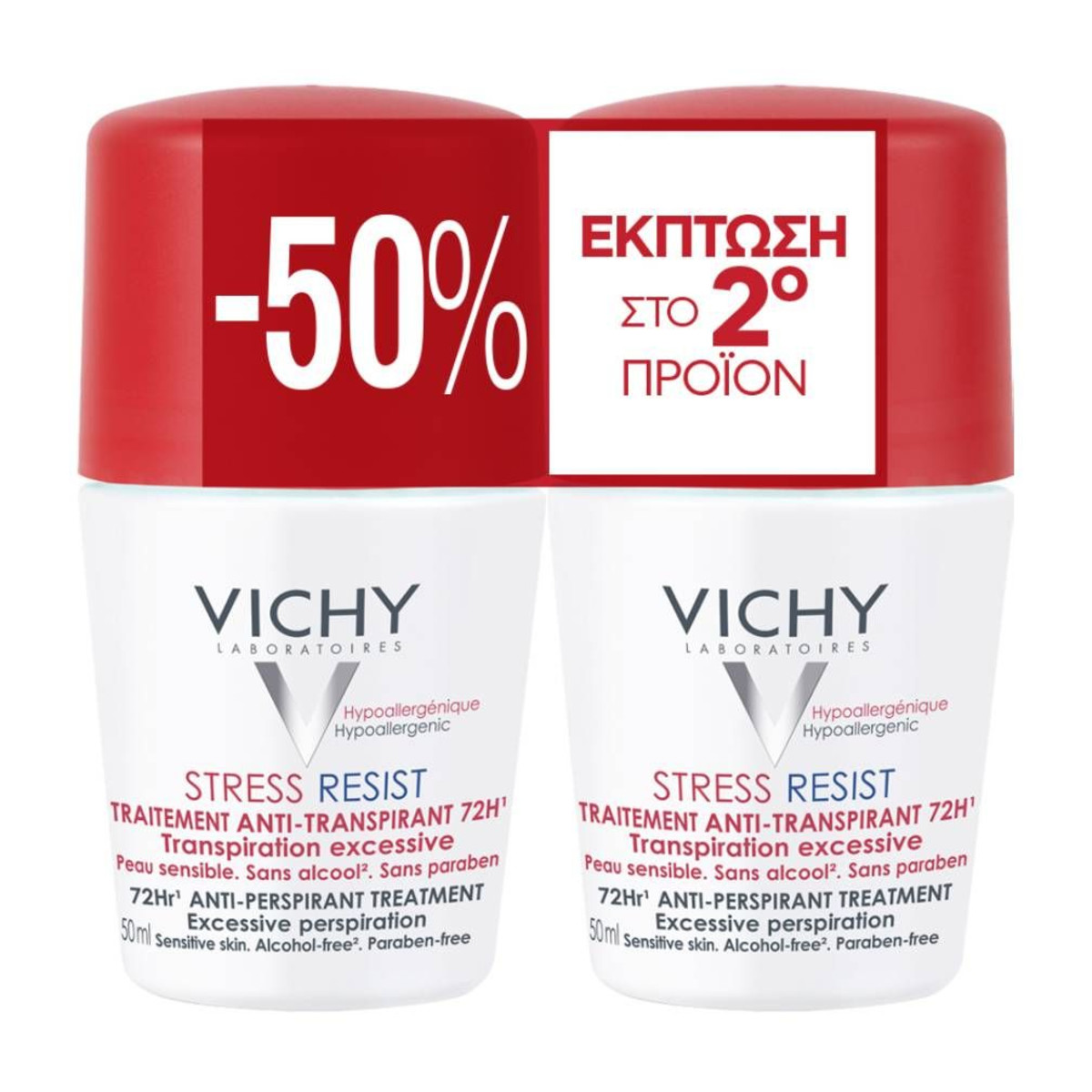 VICHY DEO STRESS RESIST 2PCS -50%
