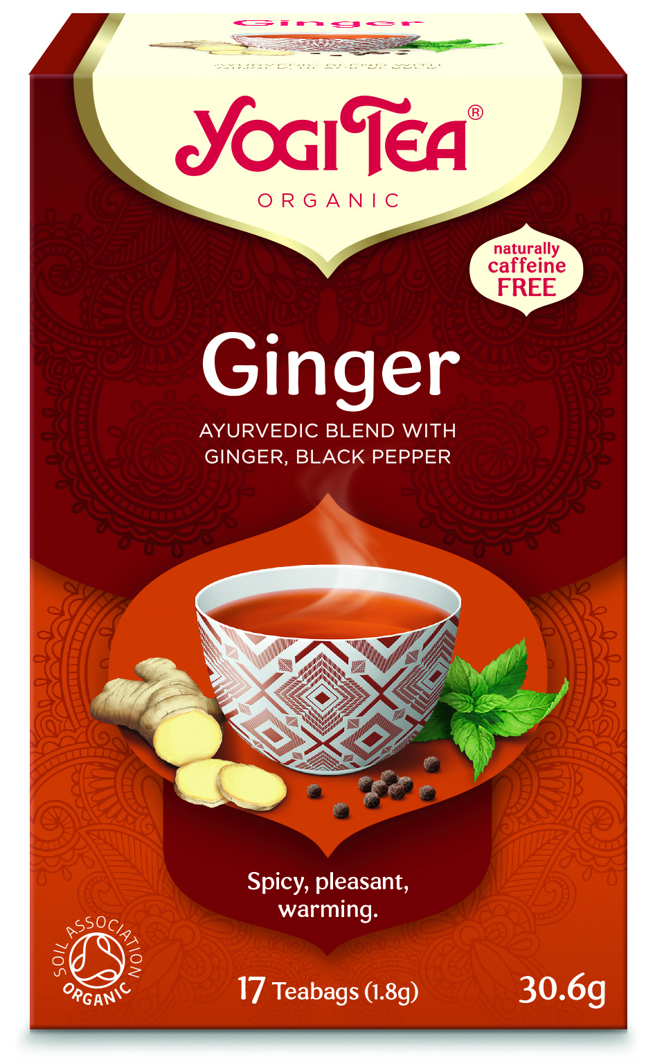 YOGI GINGER TEA 17 TEABAGS